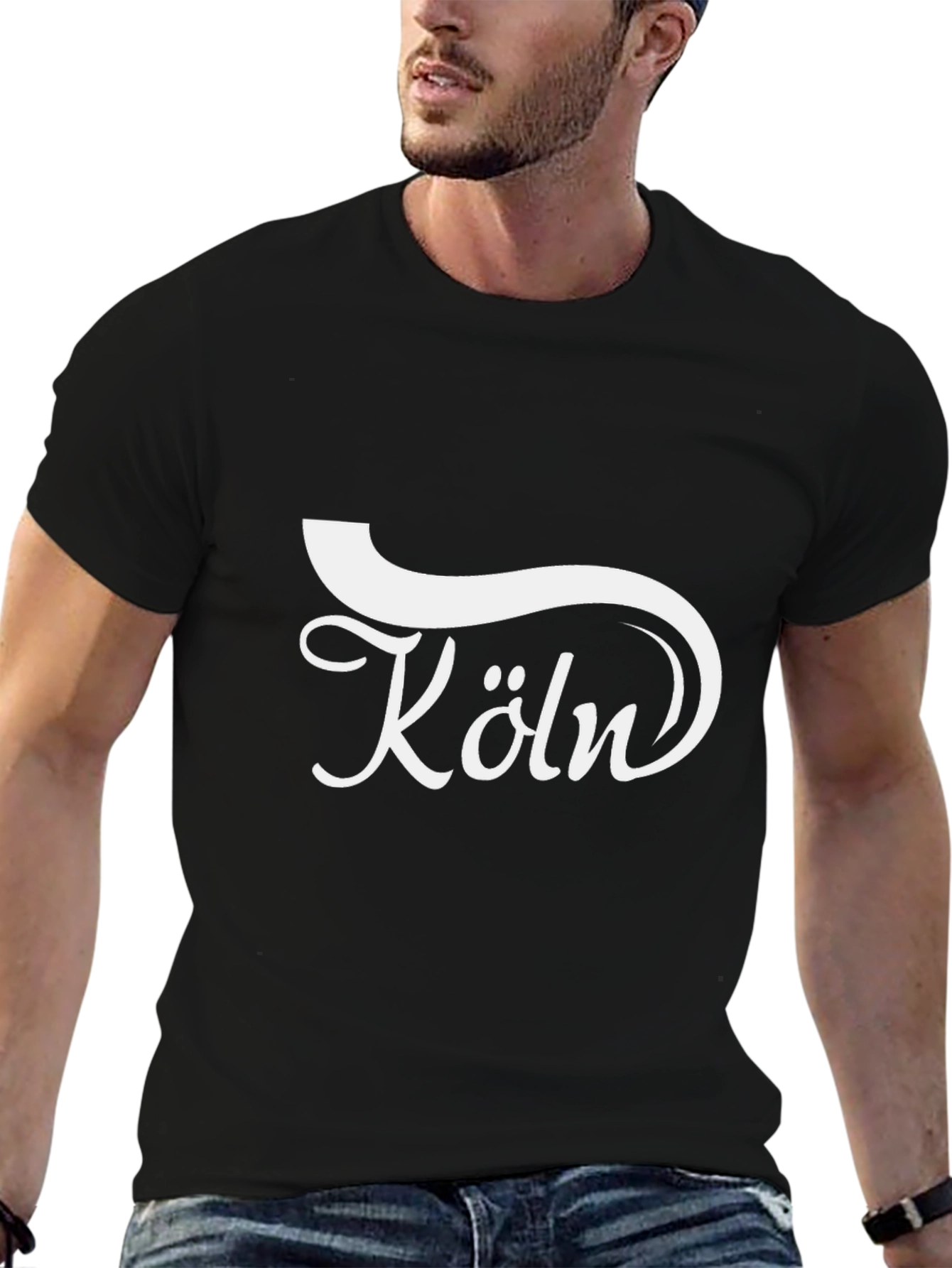 Köln Black Graphic Tee - City Pride Shirt