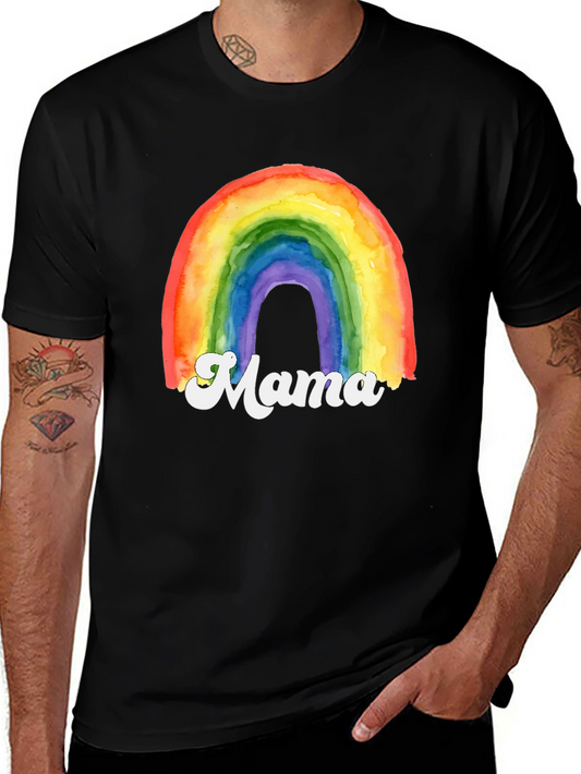 Rainbow Mama Graphic T-Shirt - Cute Mothers Day Gift