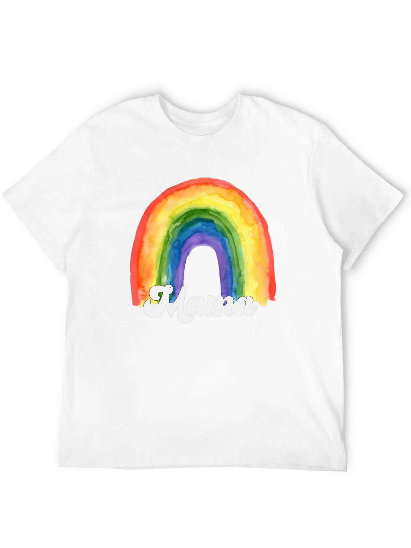 Rainbow Mama Graphic T-Shirt - Cute Mothers Day Gift