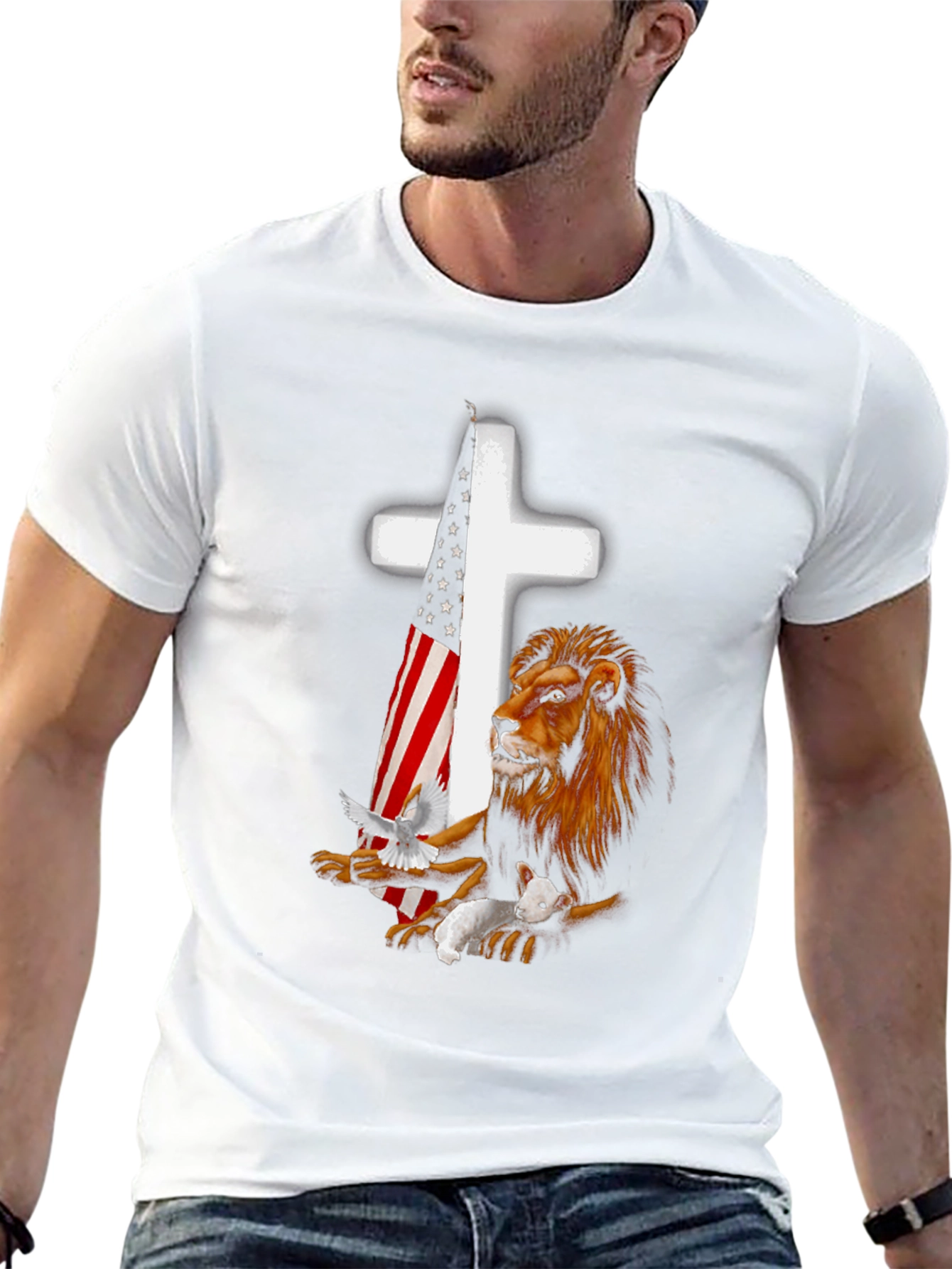 Lion and Lamb Christian T-Shirt