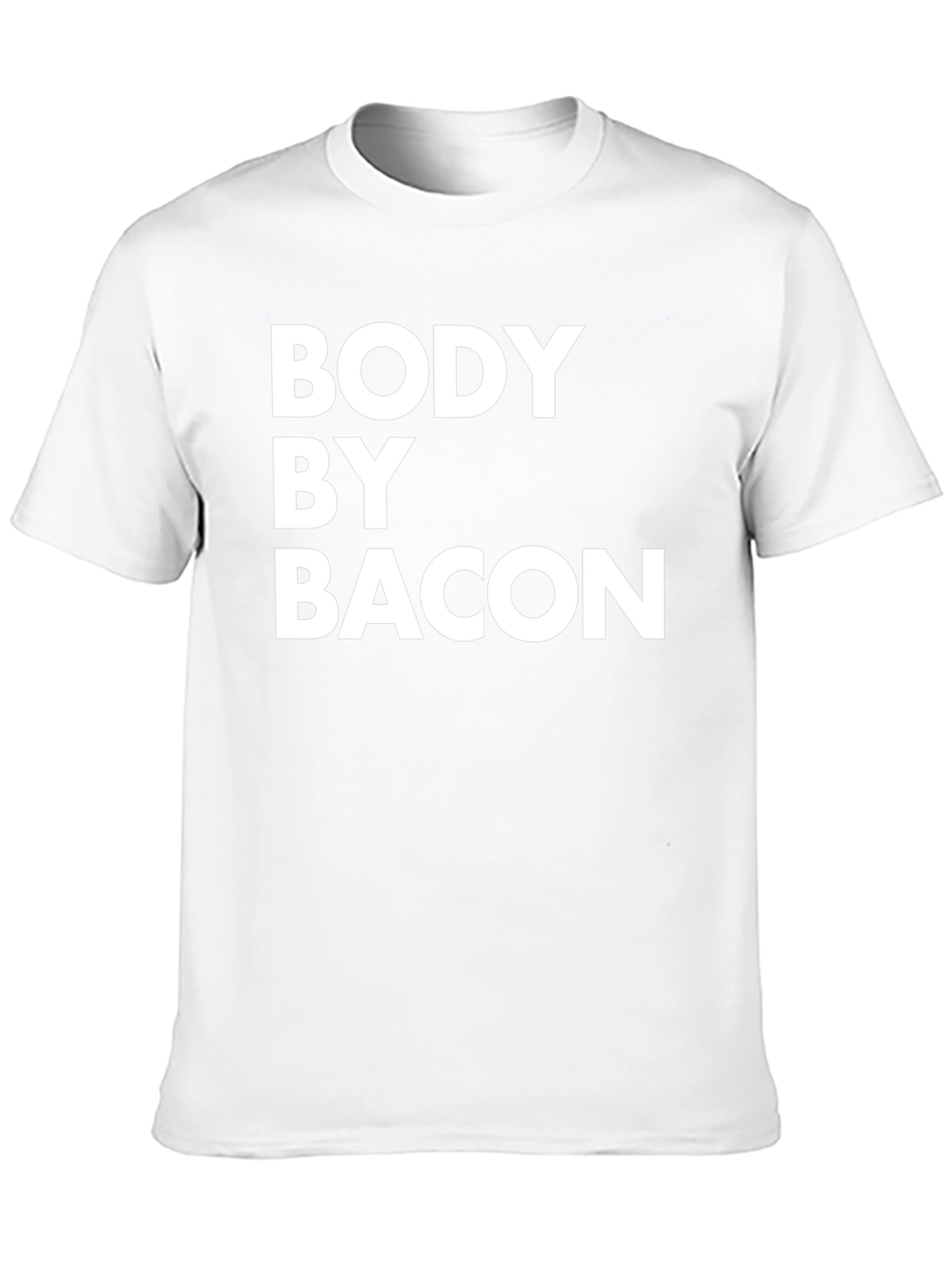 Body By Bacon Black T-Shirt - Funny Foodie Tee