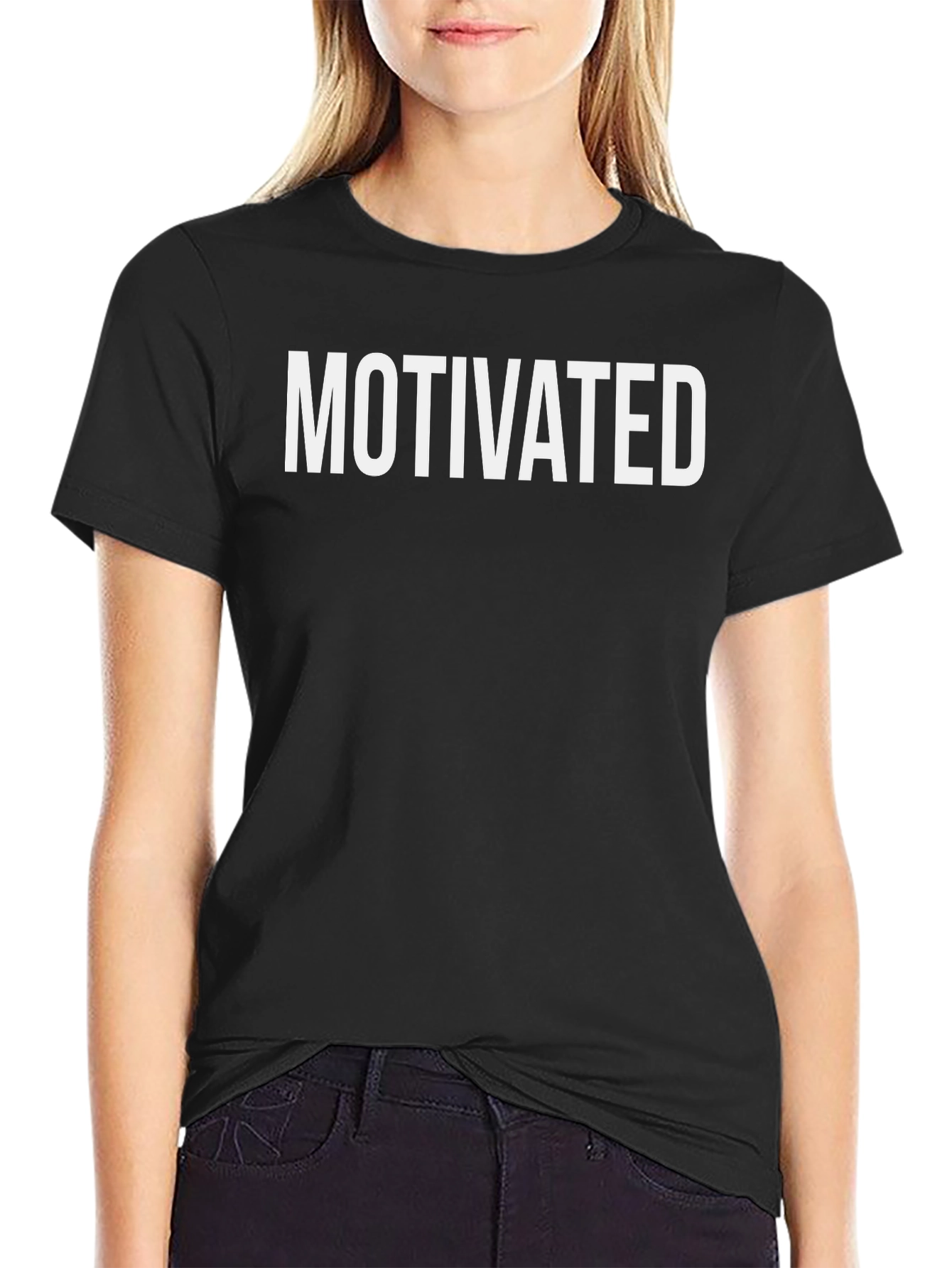 Motivated Black Crewneck T-Shirt