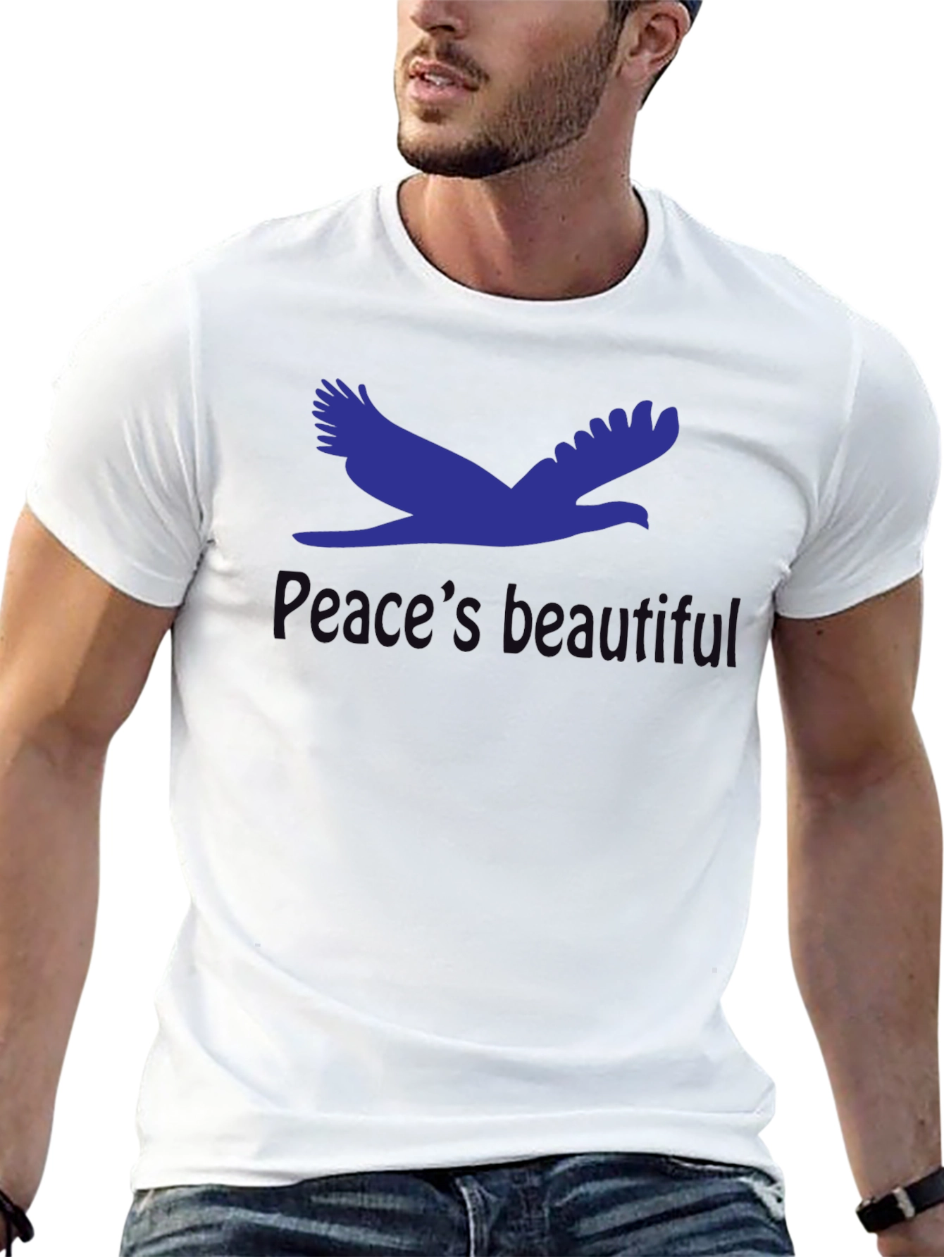 Peaceful Dove Graphic T-Shirt - Soft Cotton Blend