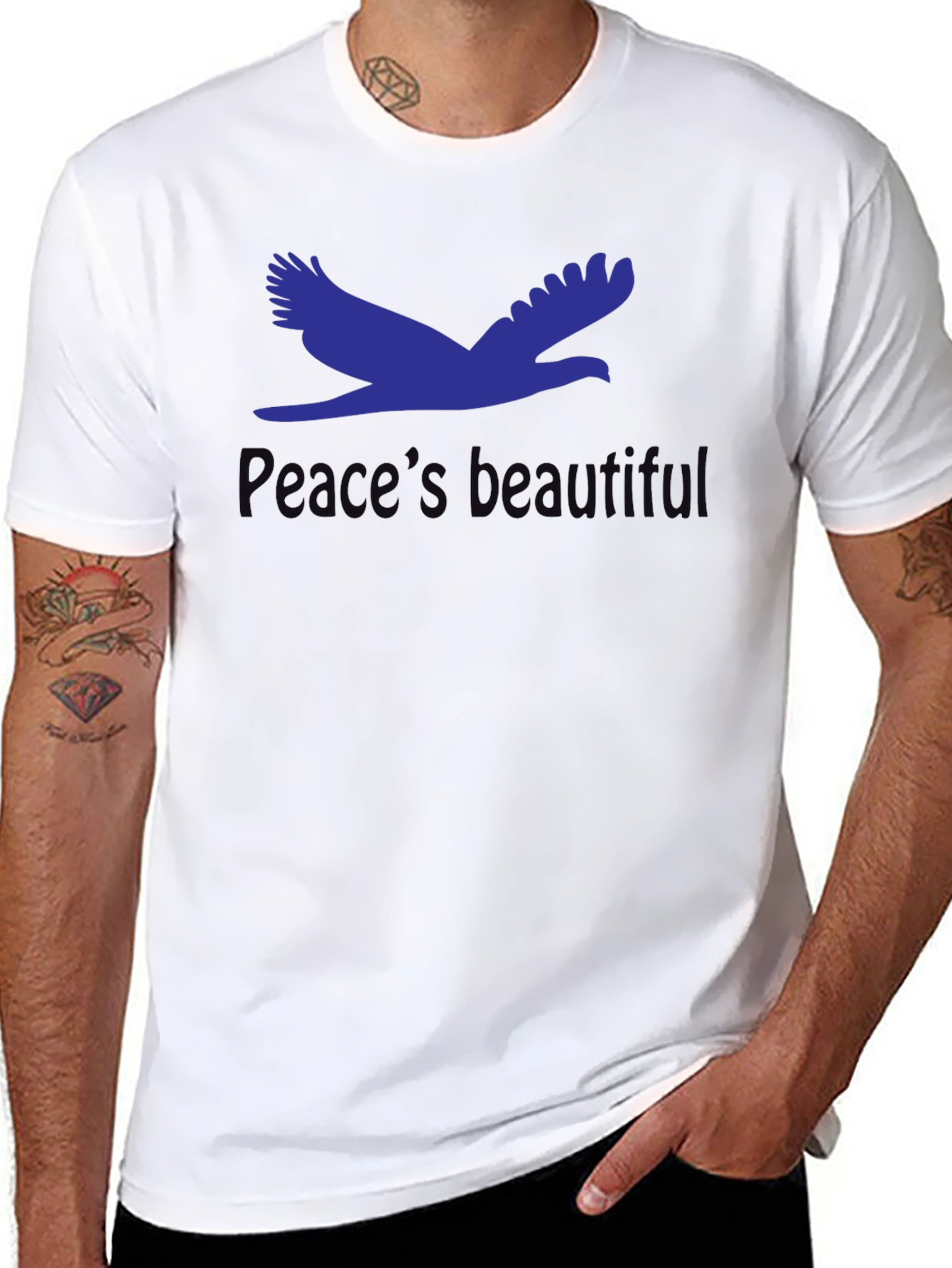 Peaceful Dove Graphic T-Shirt - Soft Cotton Blend