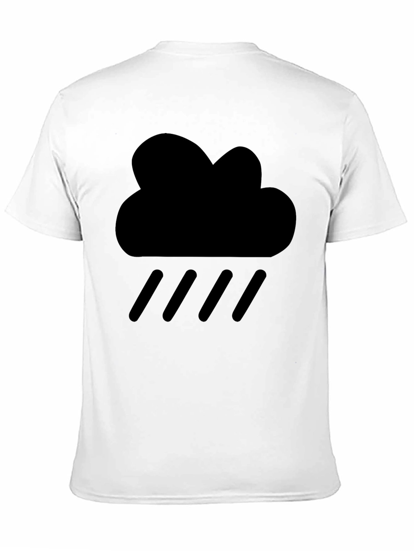 Rain Cloud Graphic Tee - Mens Black T-Shirt