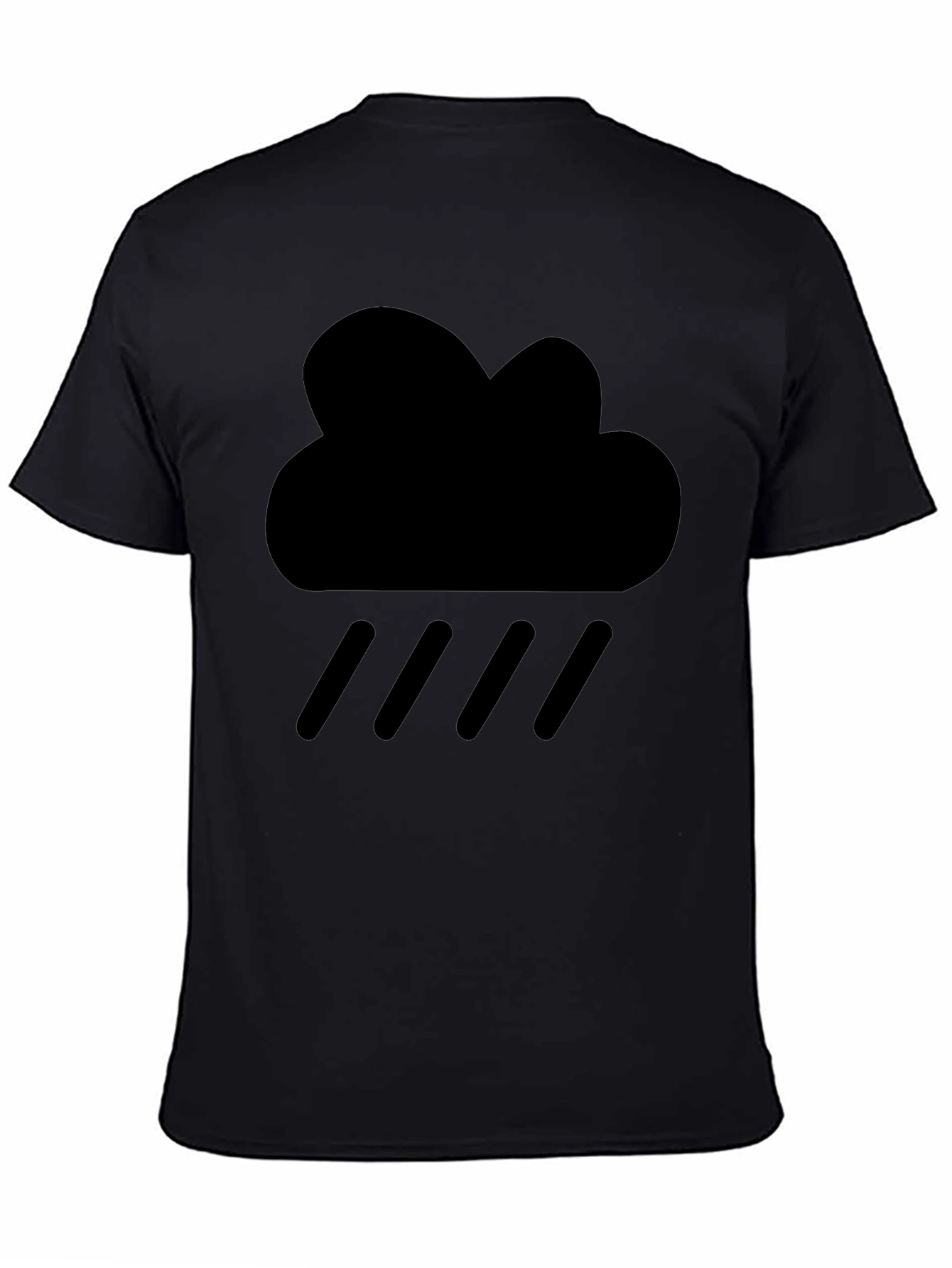 Rain Cloud Graphic Tee - Mens Black T-Shirt