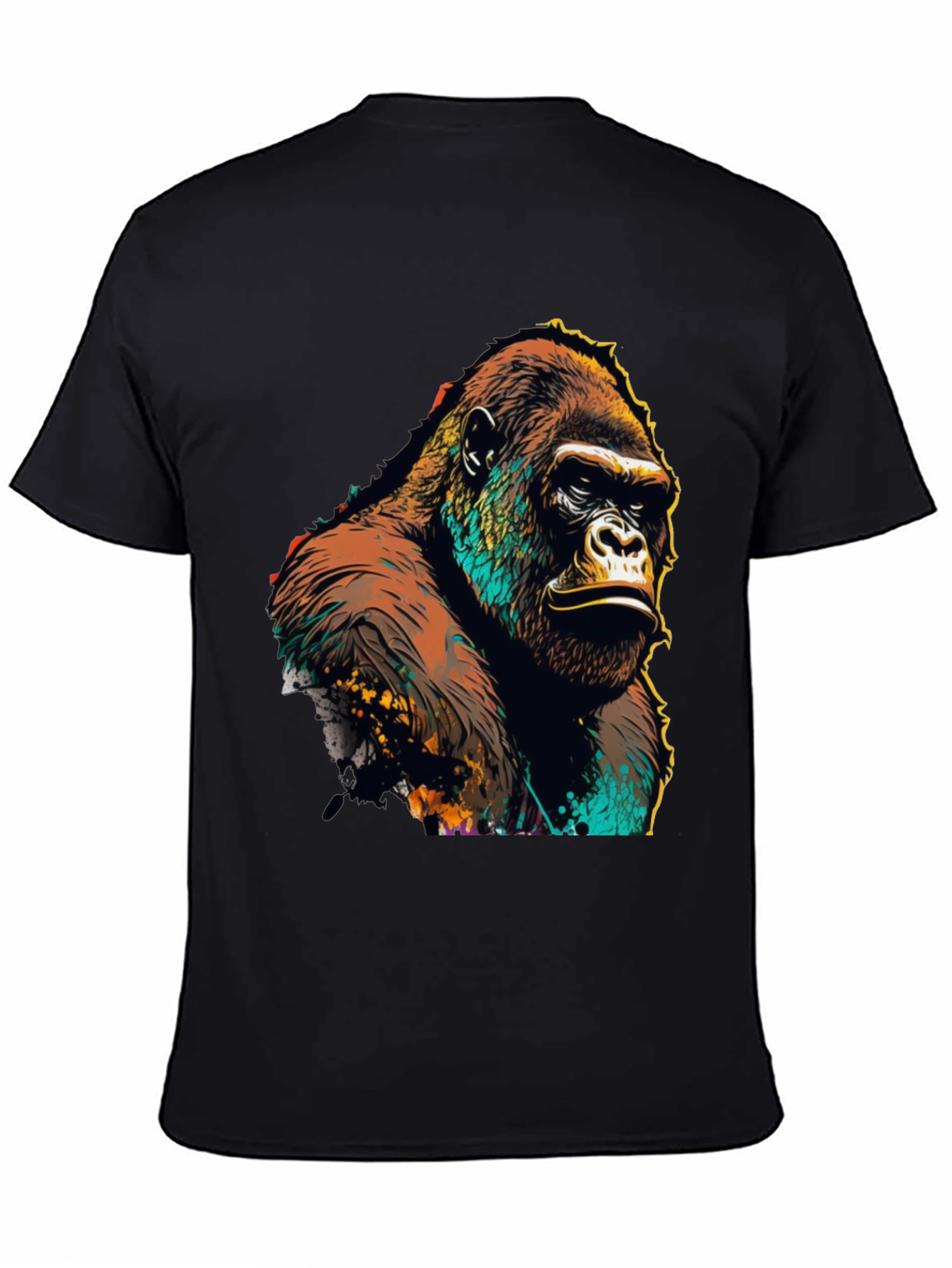 Gorilla Graphic Tee - Bold Animal Print T-Shirt