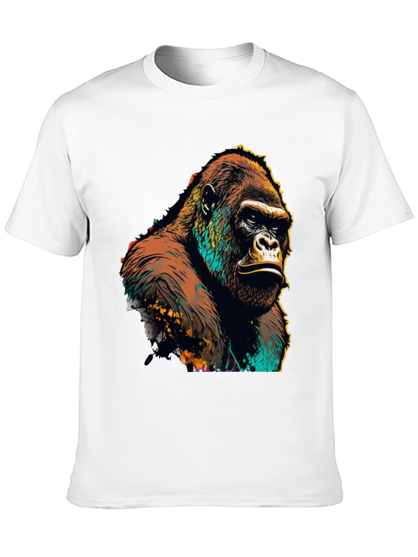 Gorilla Graphic Tee - Bold Animal Print T-Shirt