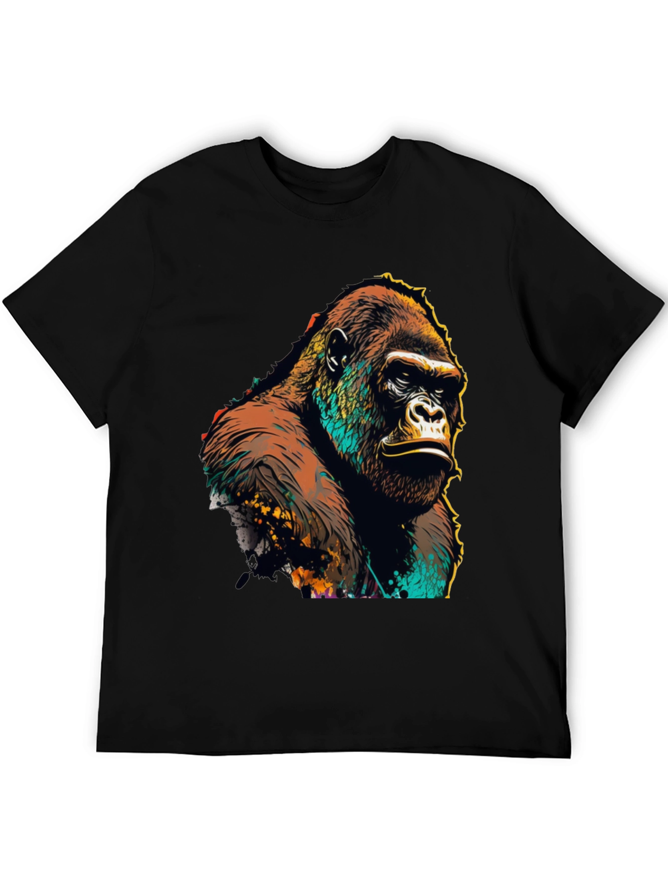 Gorilla Graphic Tee - Bold Animal Print T-Shirt