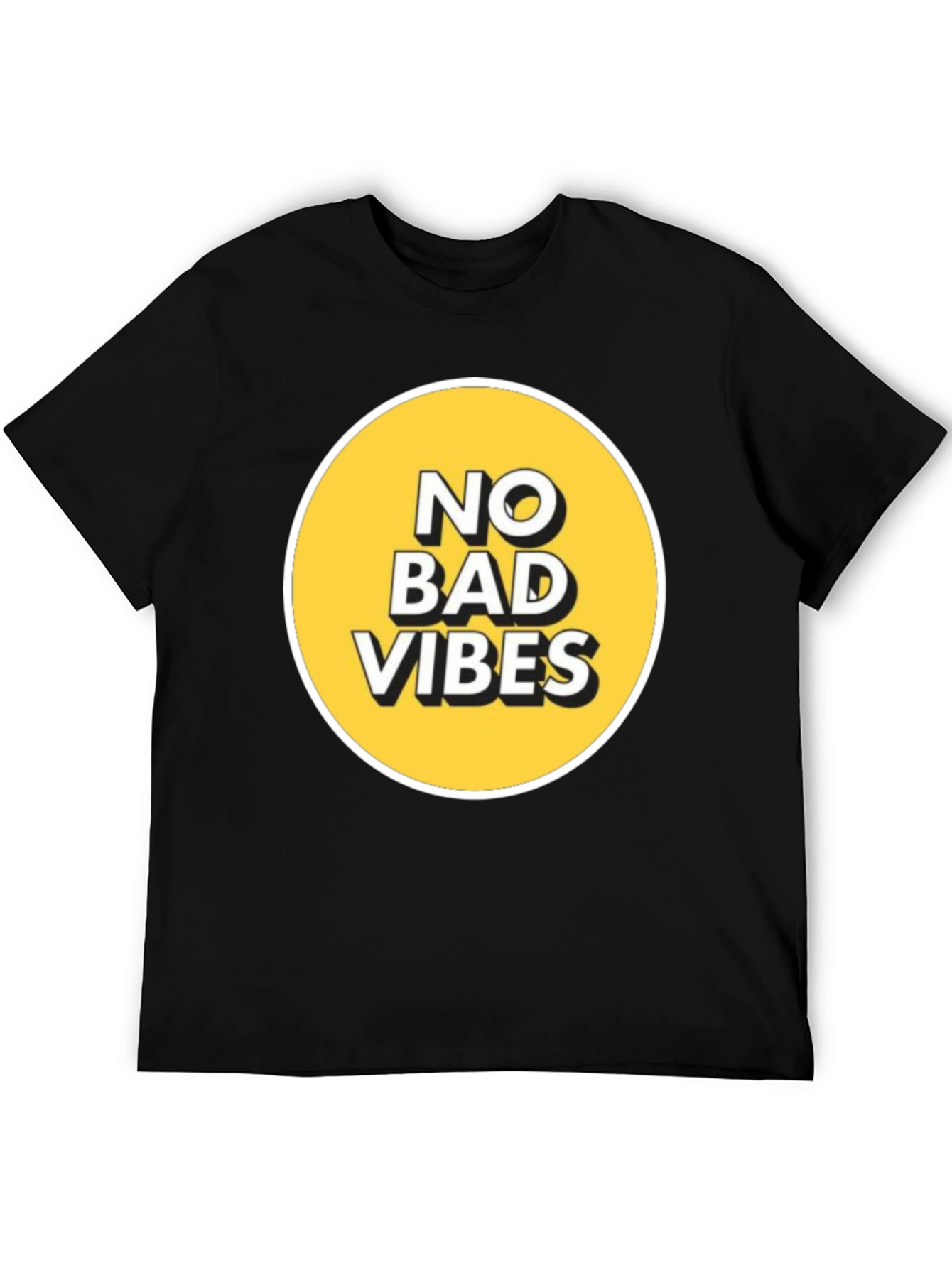 No Bad Vibes Graphic Tee - Black