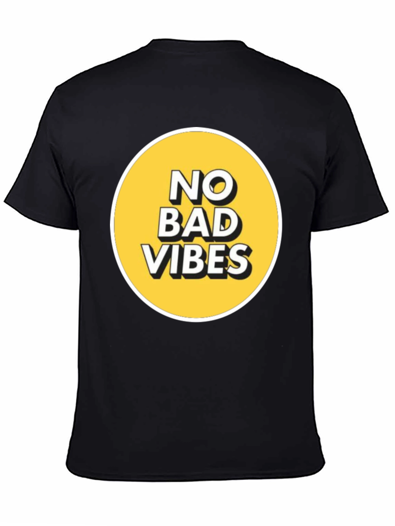 No Bad Vibes Graphic Tee - Black