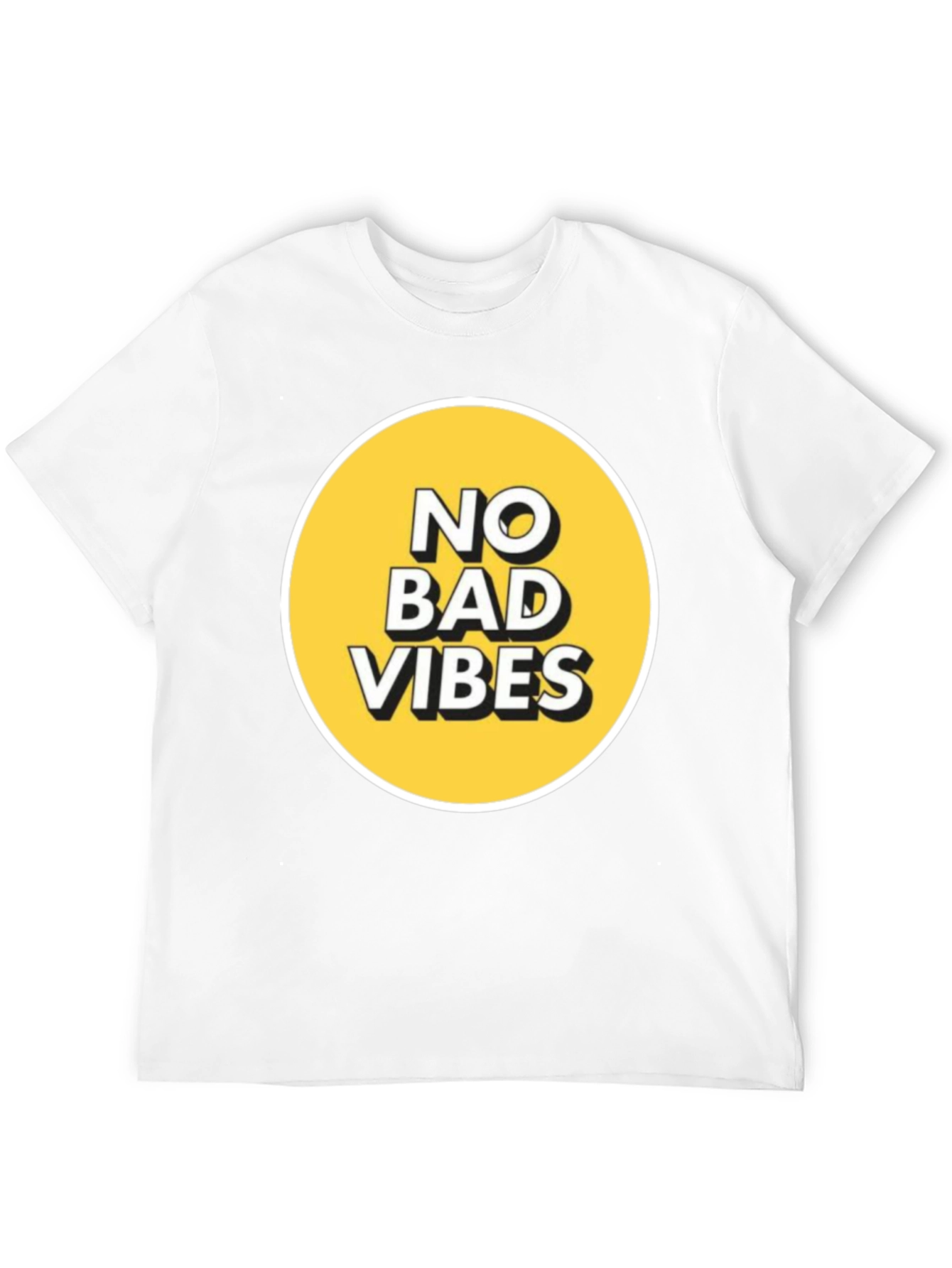 No Bad Vibes Graphic Tee - Black