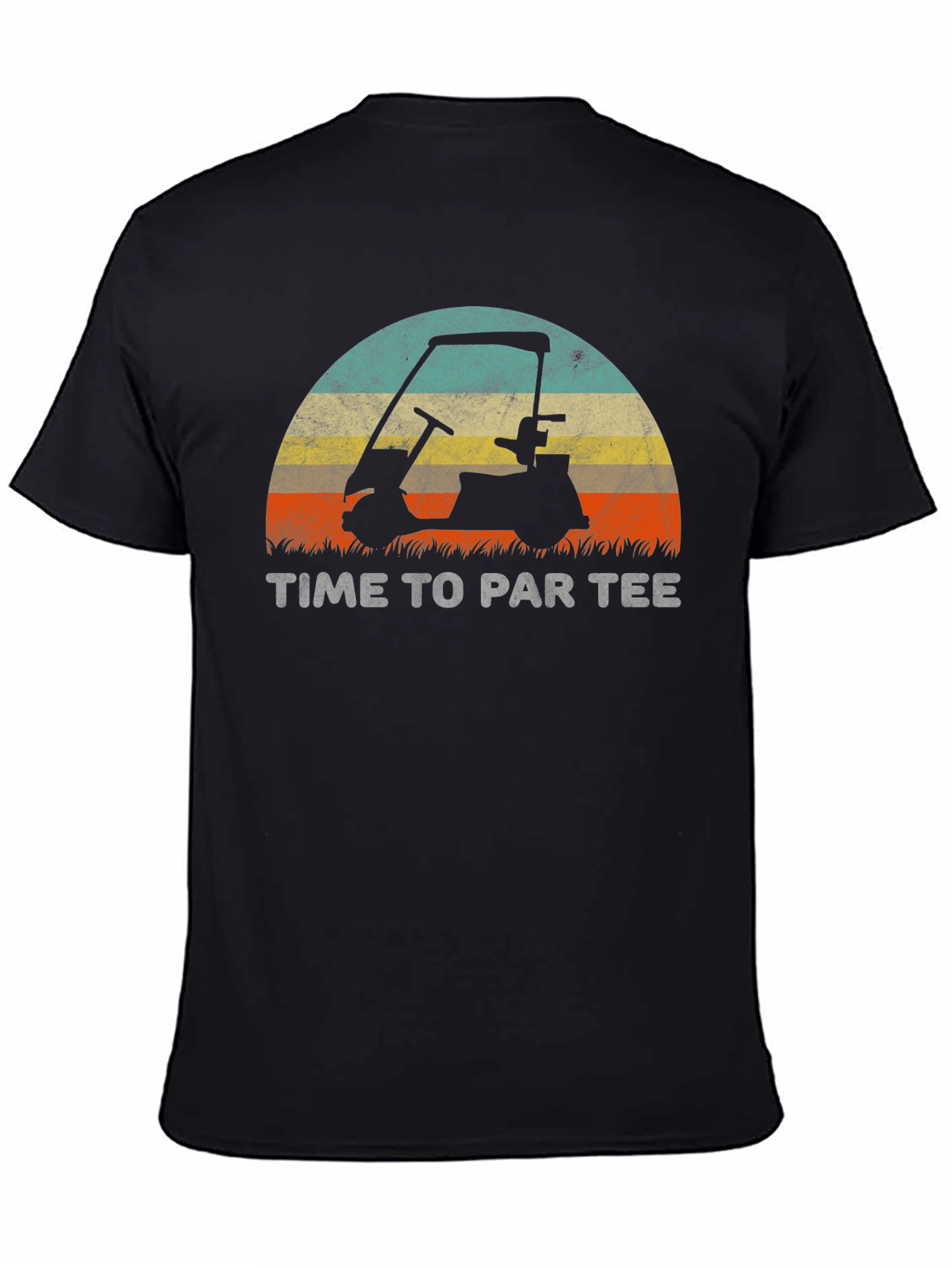 Time To Par Tee Golf Cart Graphic T-Shirt