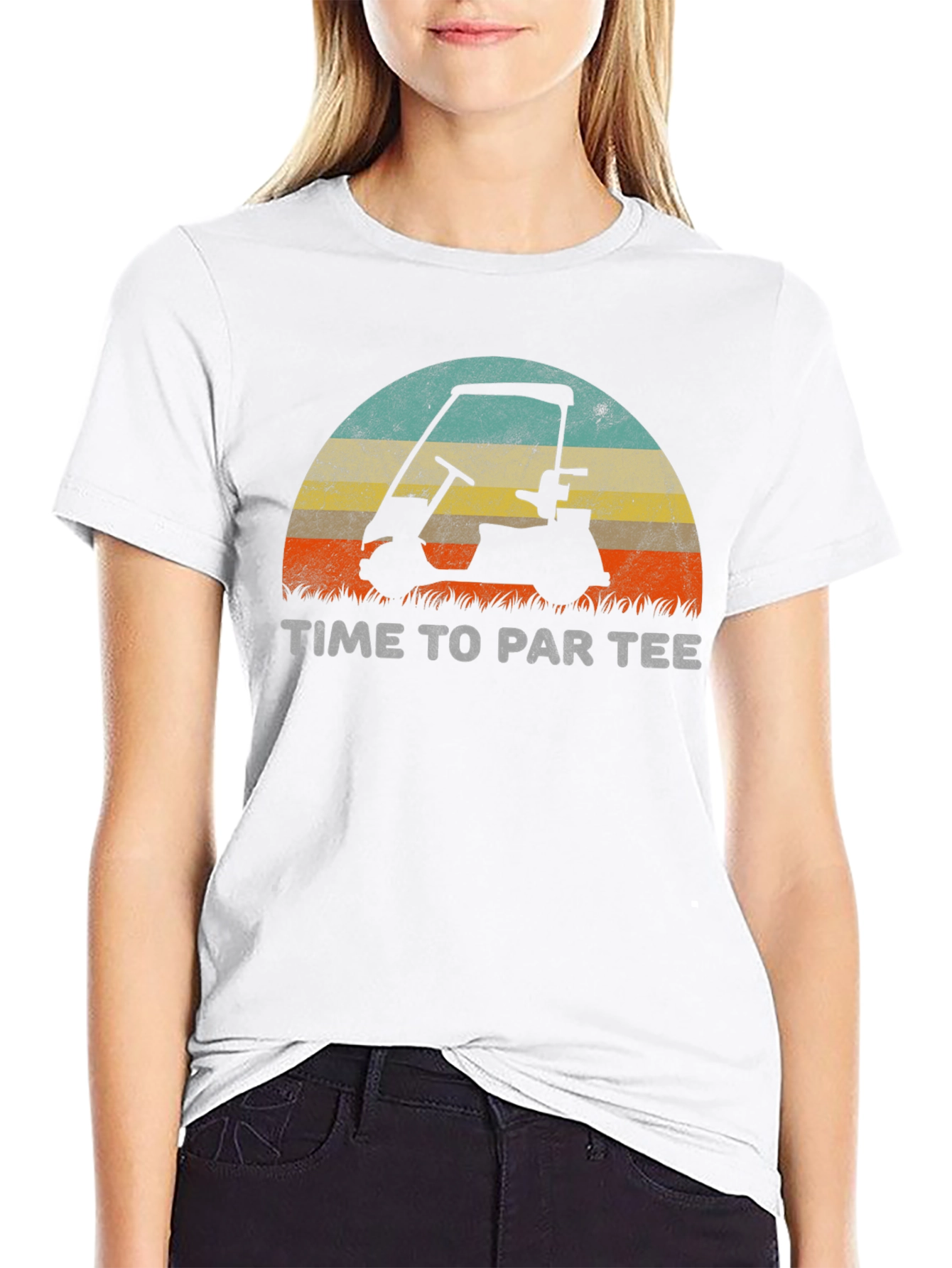 Time To Par Tee Golf Cart Graphic T-Shirt