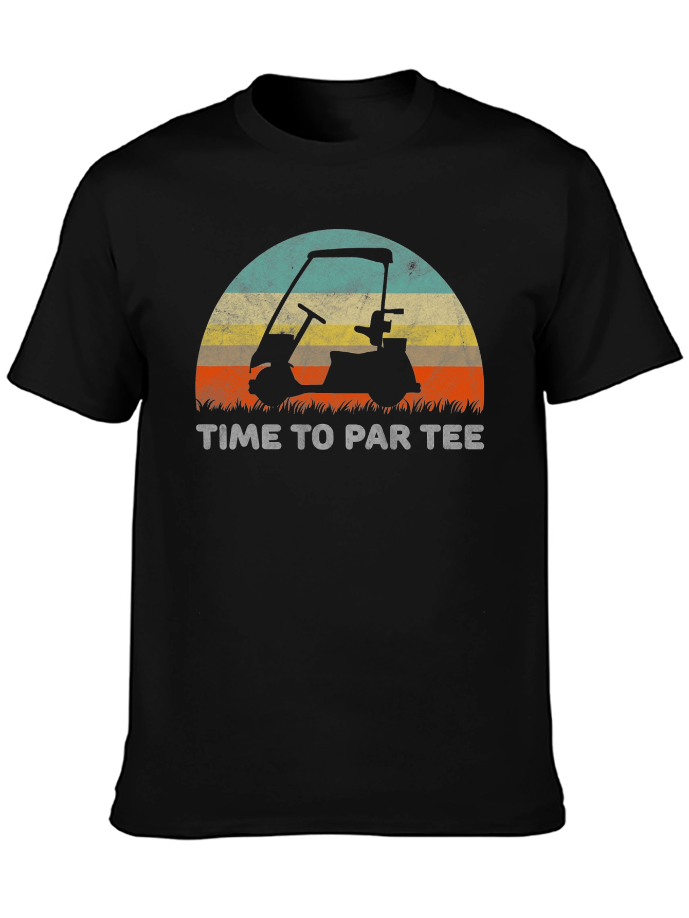 Time To Par Tee Golf Cart Graphic T-Shirt