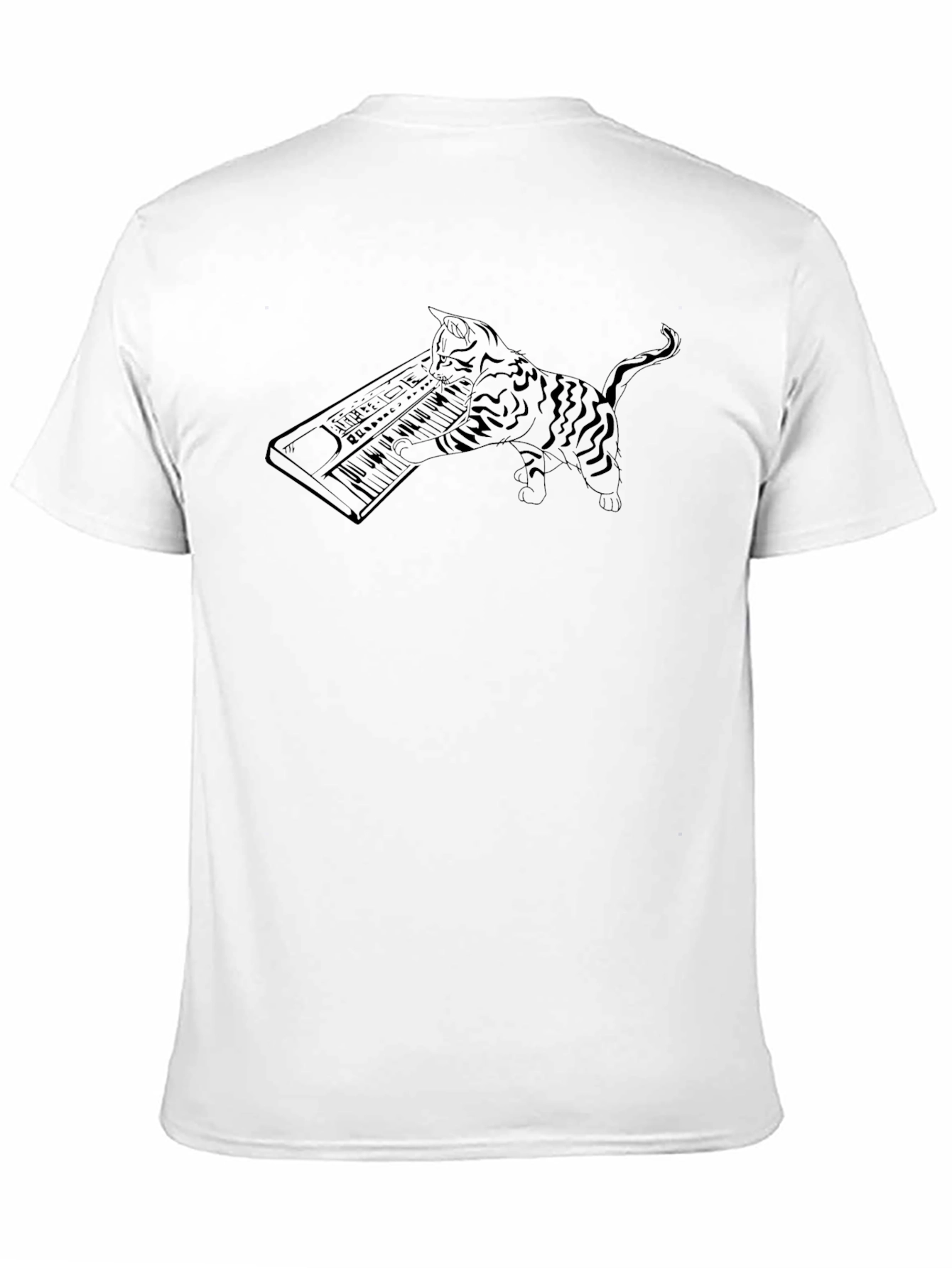 Cat Keyboardist T-Shirt - Unique Graphic Tee