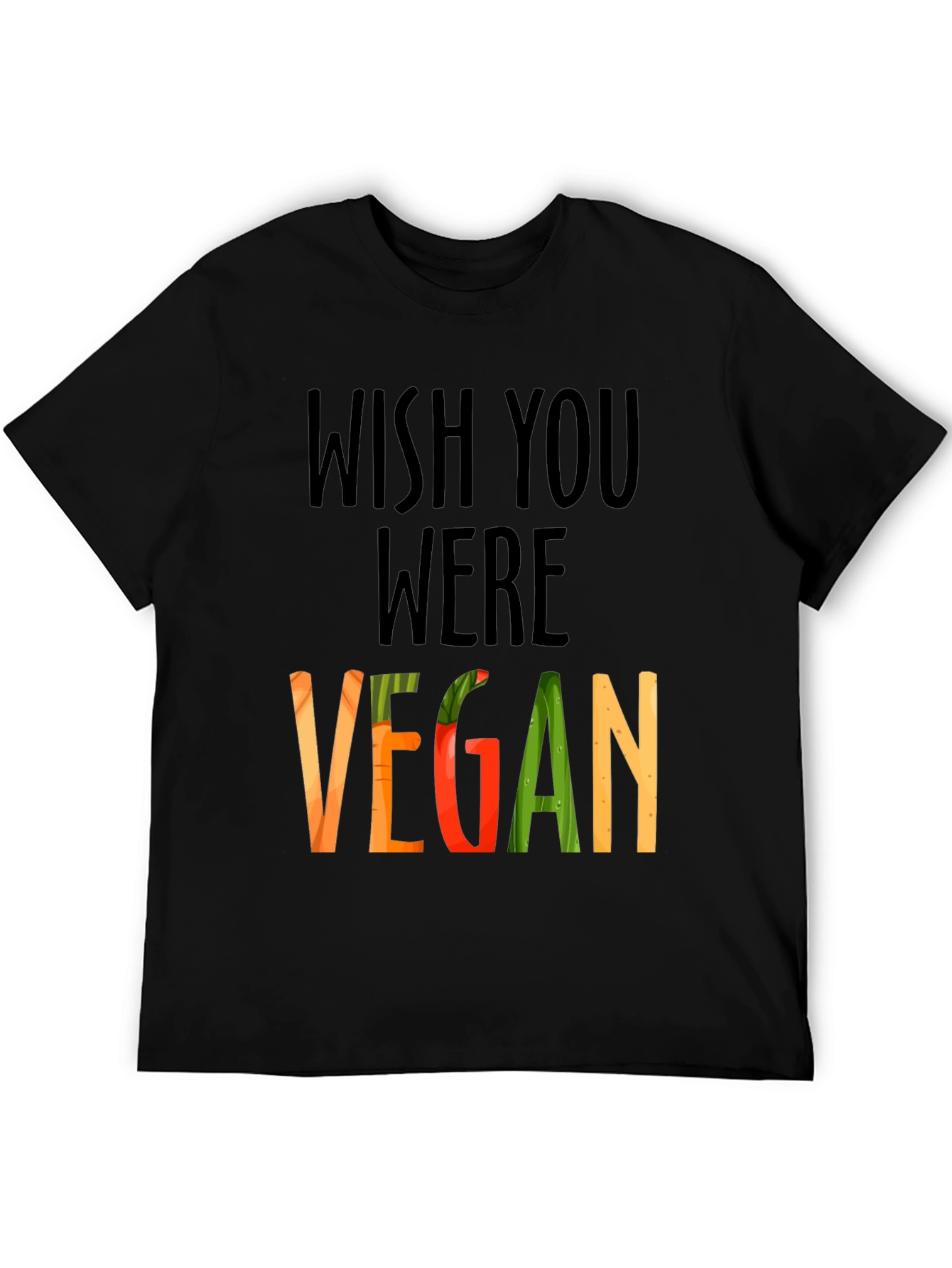 Wish You Were Vegan Graphic T-Shirt