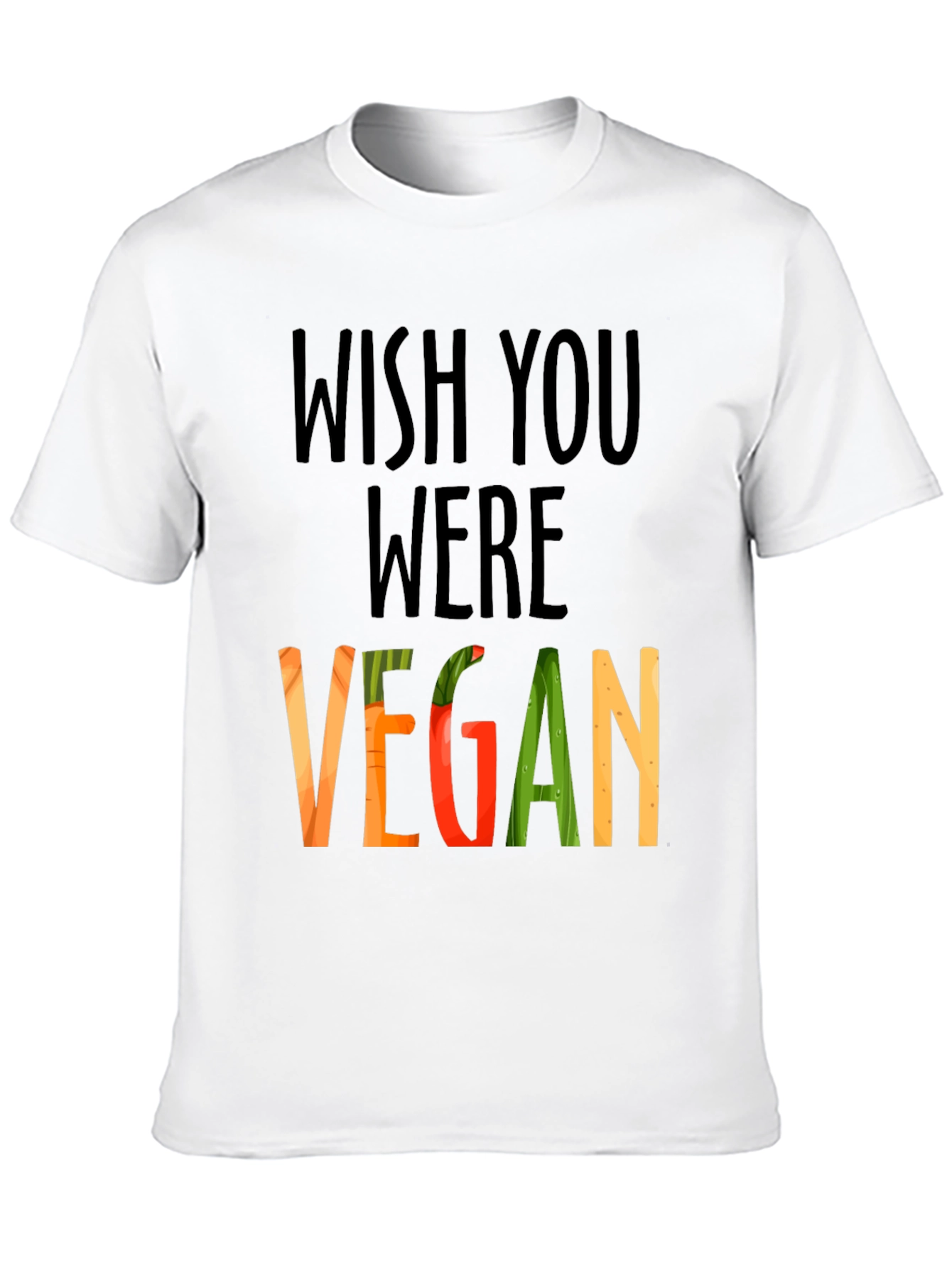 Wish You Were Vegan Graphic T-Shirt