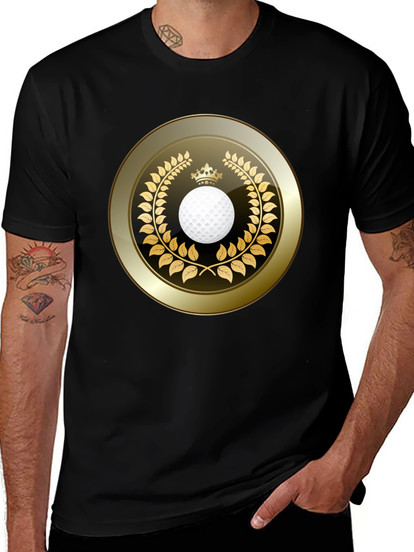 Golf Ball Crown Laurel T-Shirt