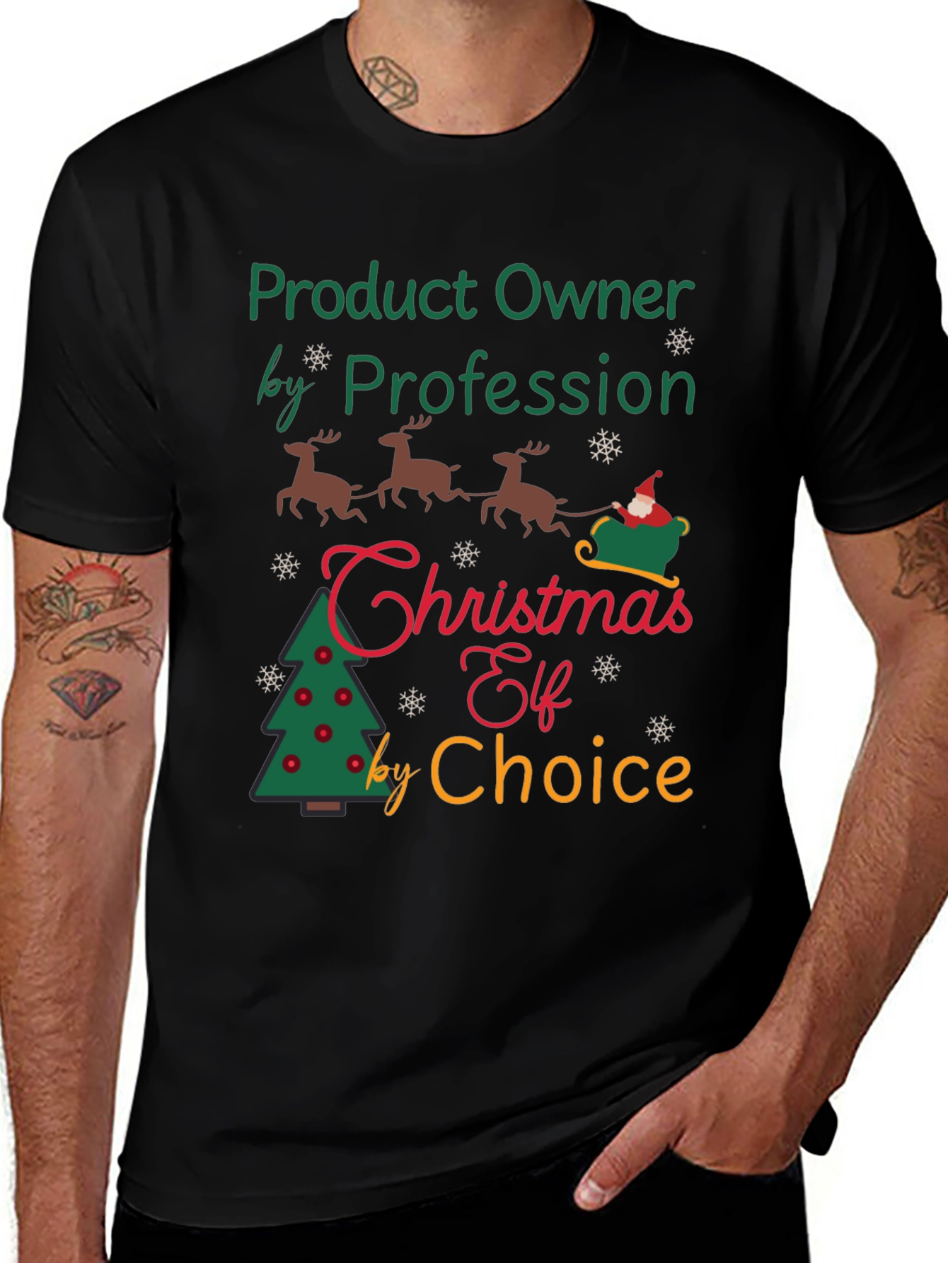 Product Owner Christmas Elf T-Shirt