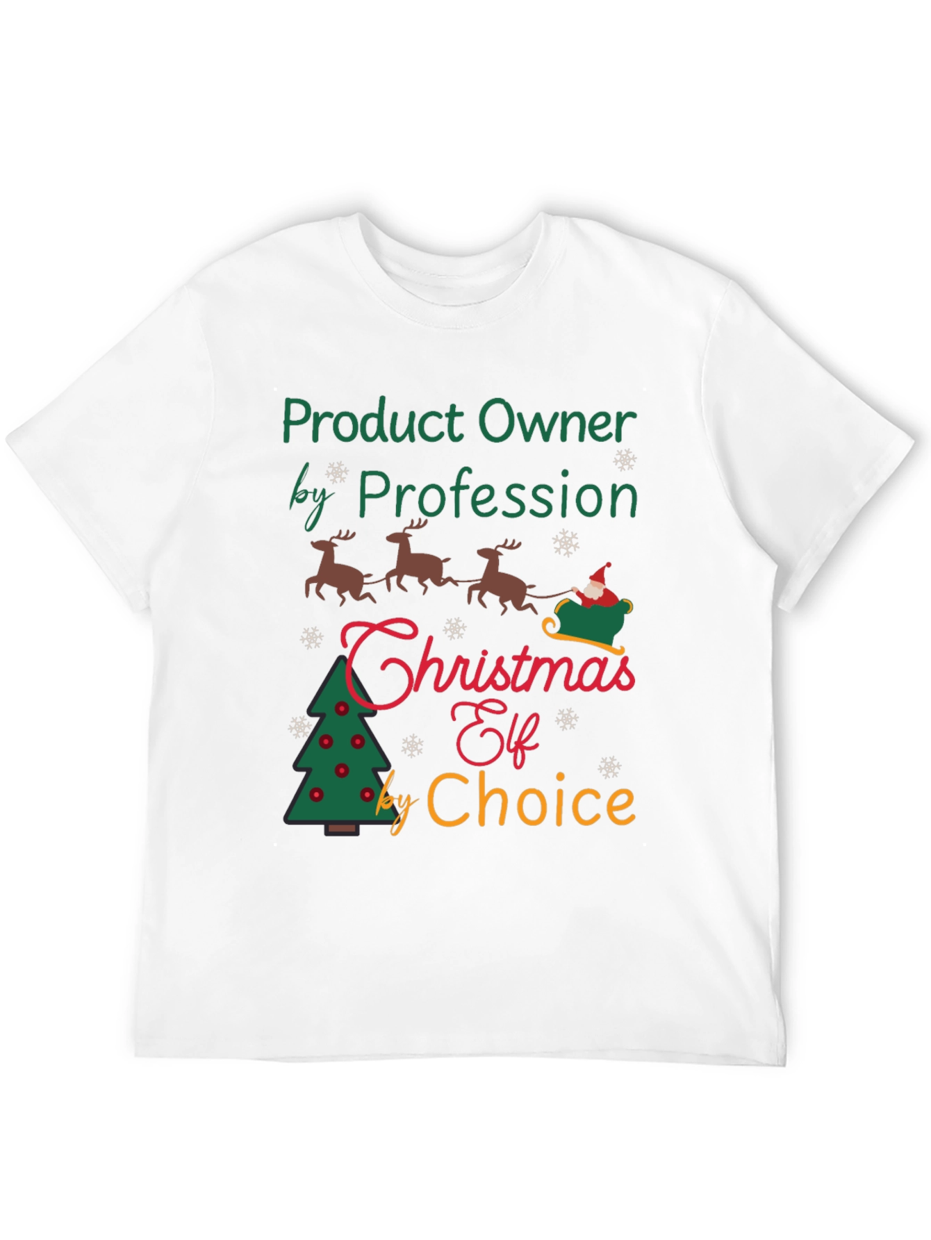 Product Owner Christmas Elf T-Shirt