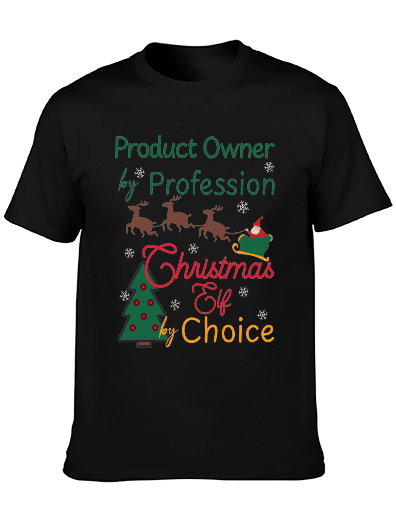 Product Owner Christmas Elf T-Shirt