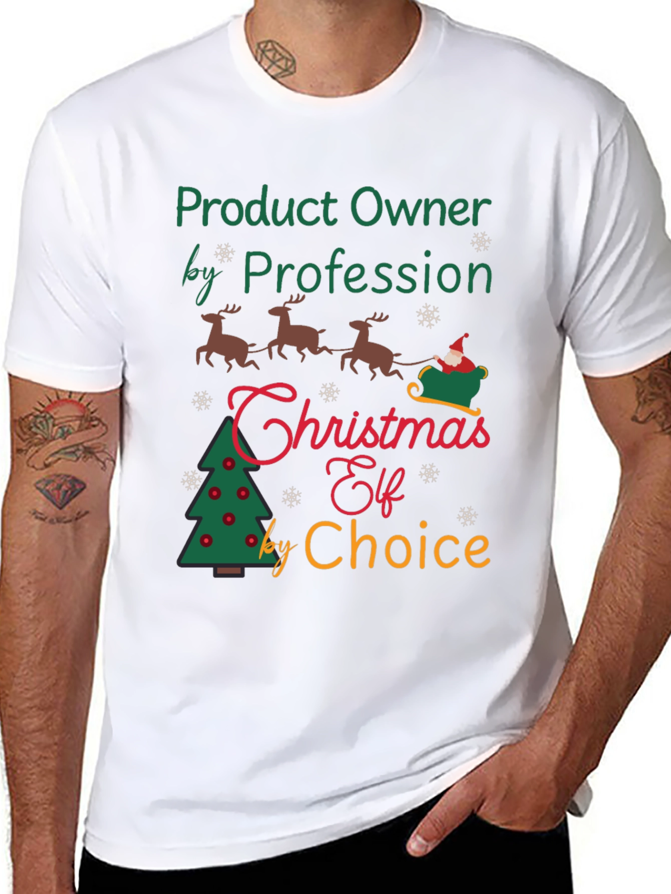Product Owner Christmas Elf T-Shirt