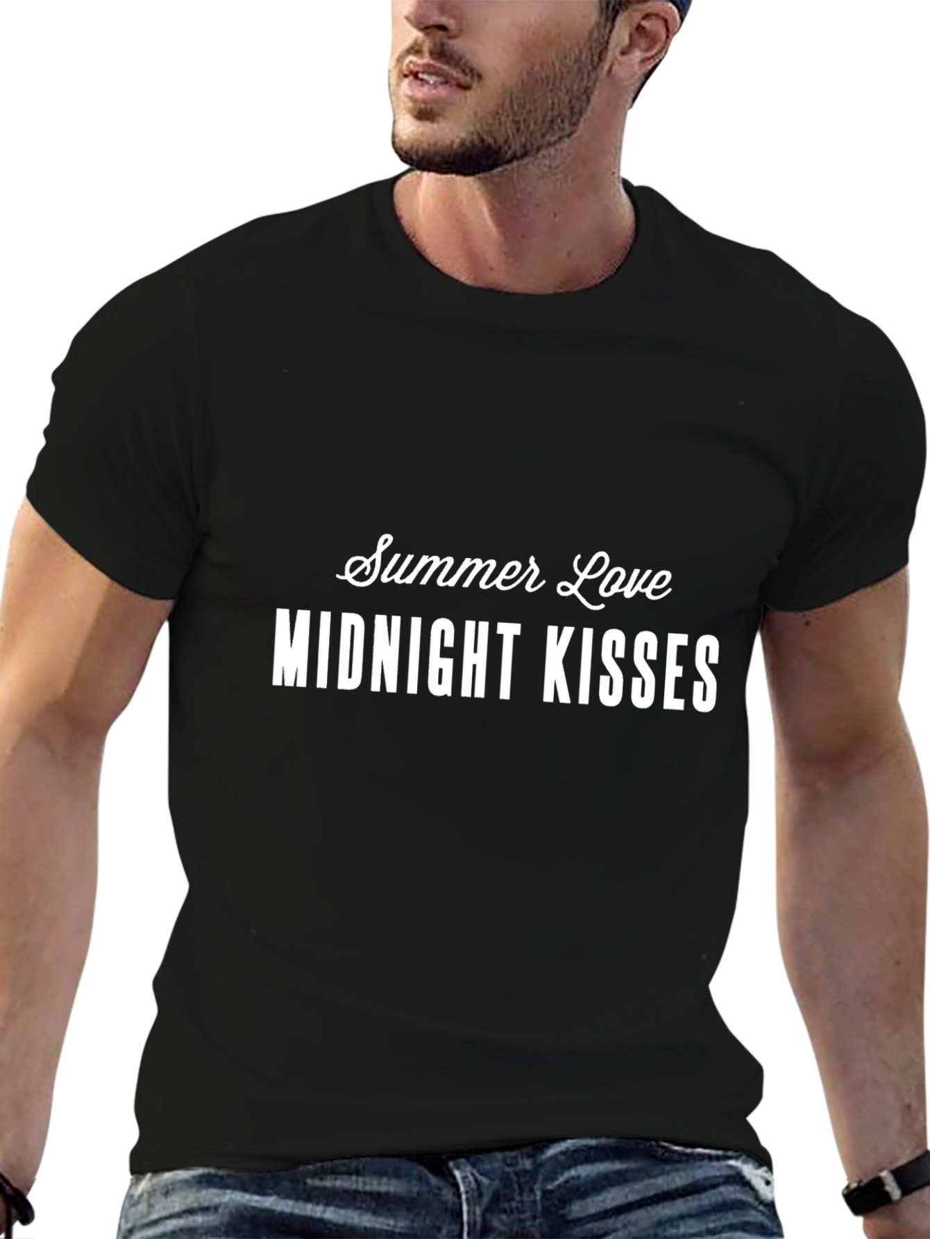 Summer Love Midnight Kisses Graphic T-Shirt