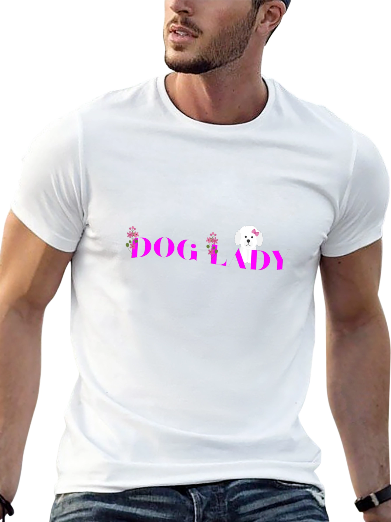 Dog Lady Black Graphic Tee