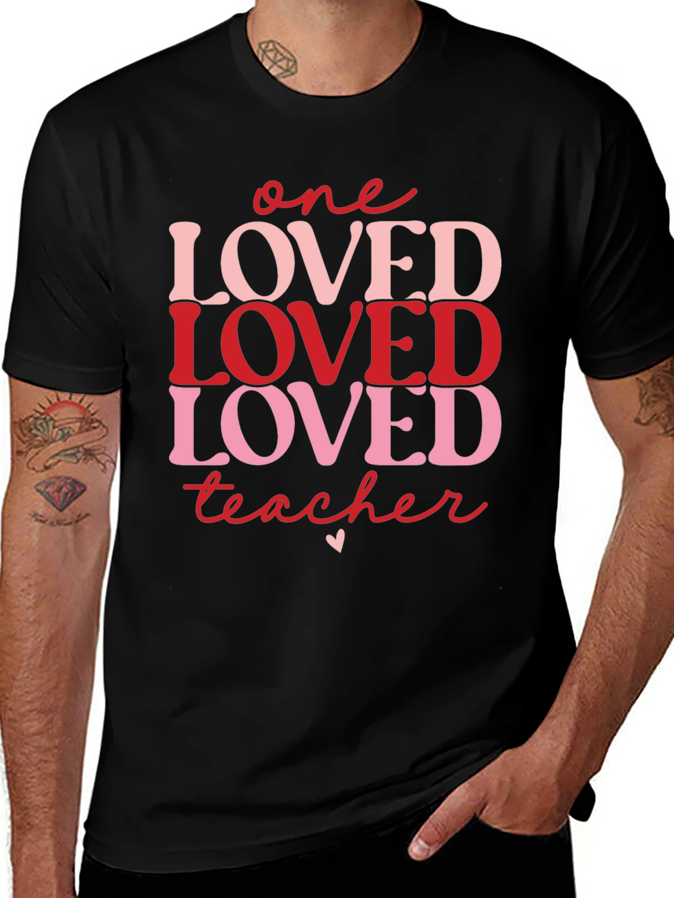 One Loved Teacher Valentines Day T-Shirt