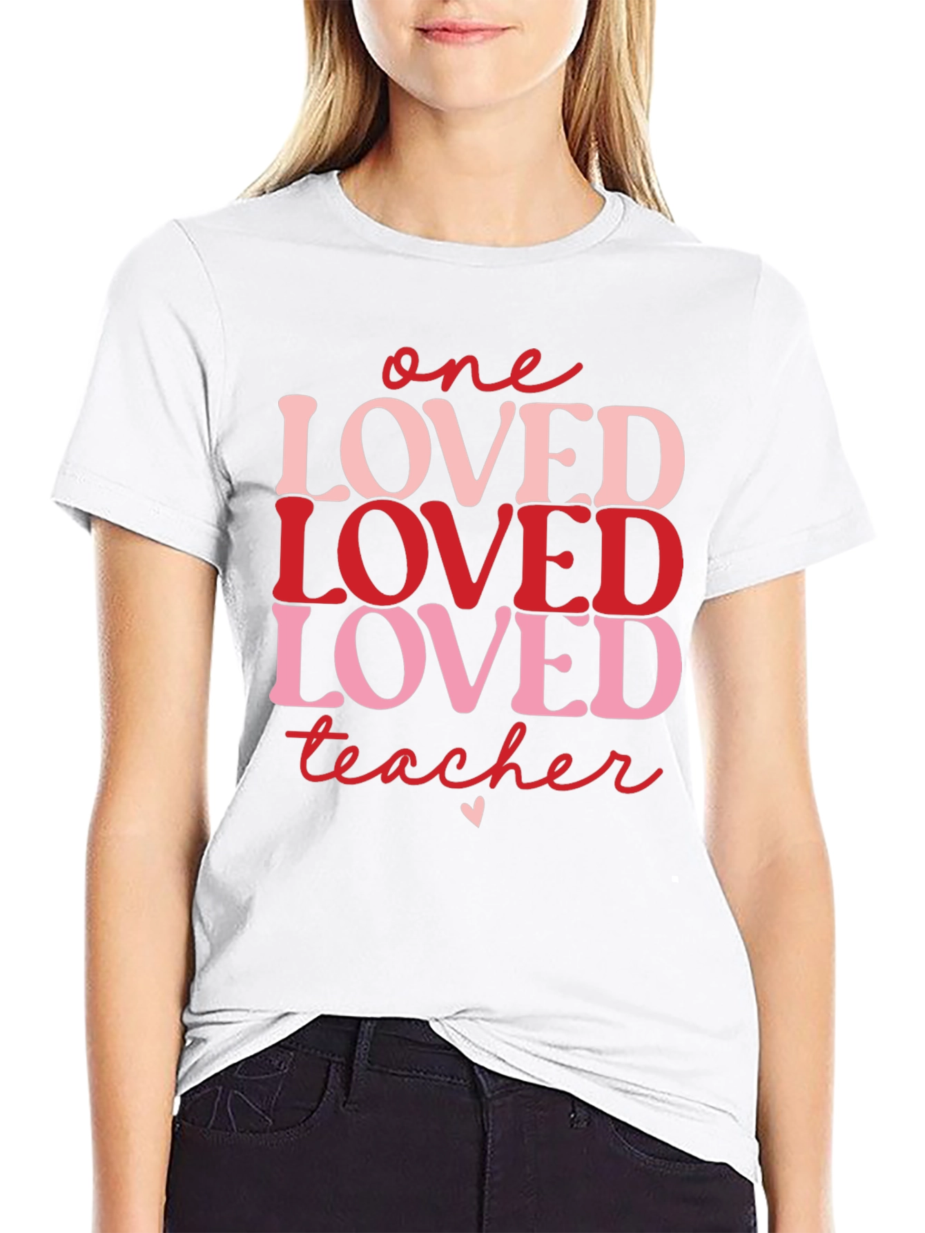 One Loved Teacher Valentines Day T-Shirt