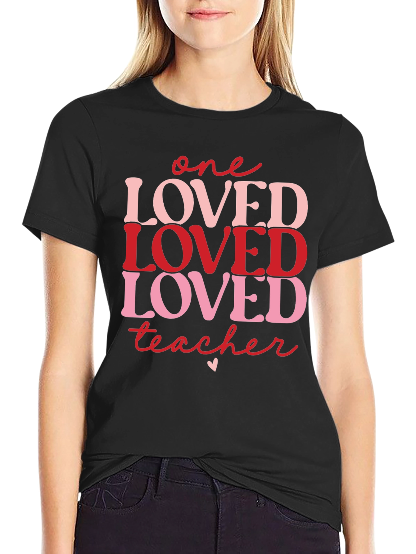 One Loved Teacher Valentines Day T-Shirt
