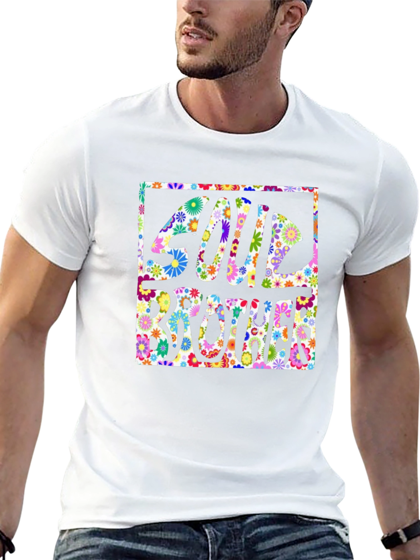 Soul Brother Floral Graphic T-Shirt - Unisex