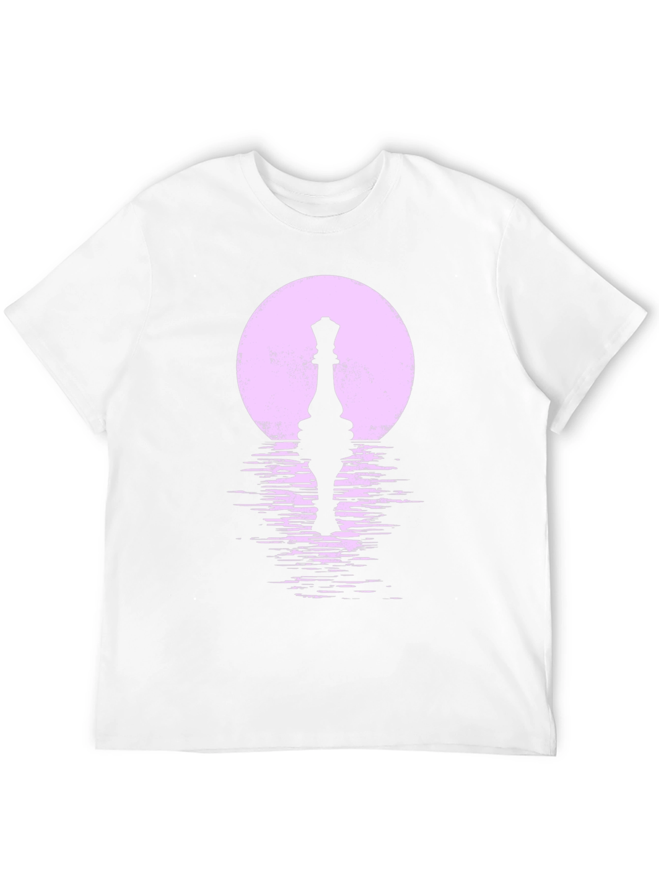 Chess Queen Moon Black T-Shirt