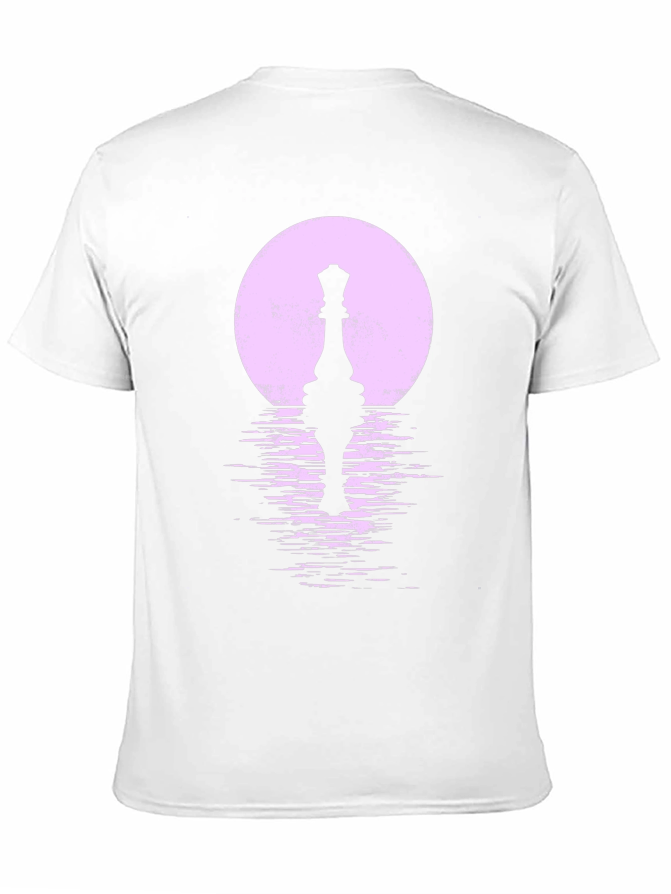 Chess Queen Moon Black T-Shirt