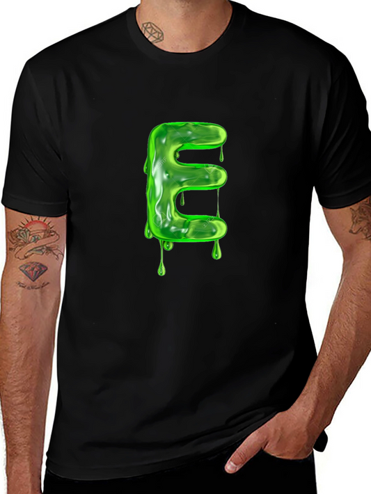 Slime Letter E Graphic Tee - Unique Design