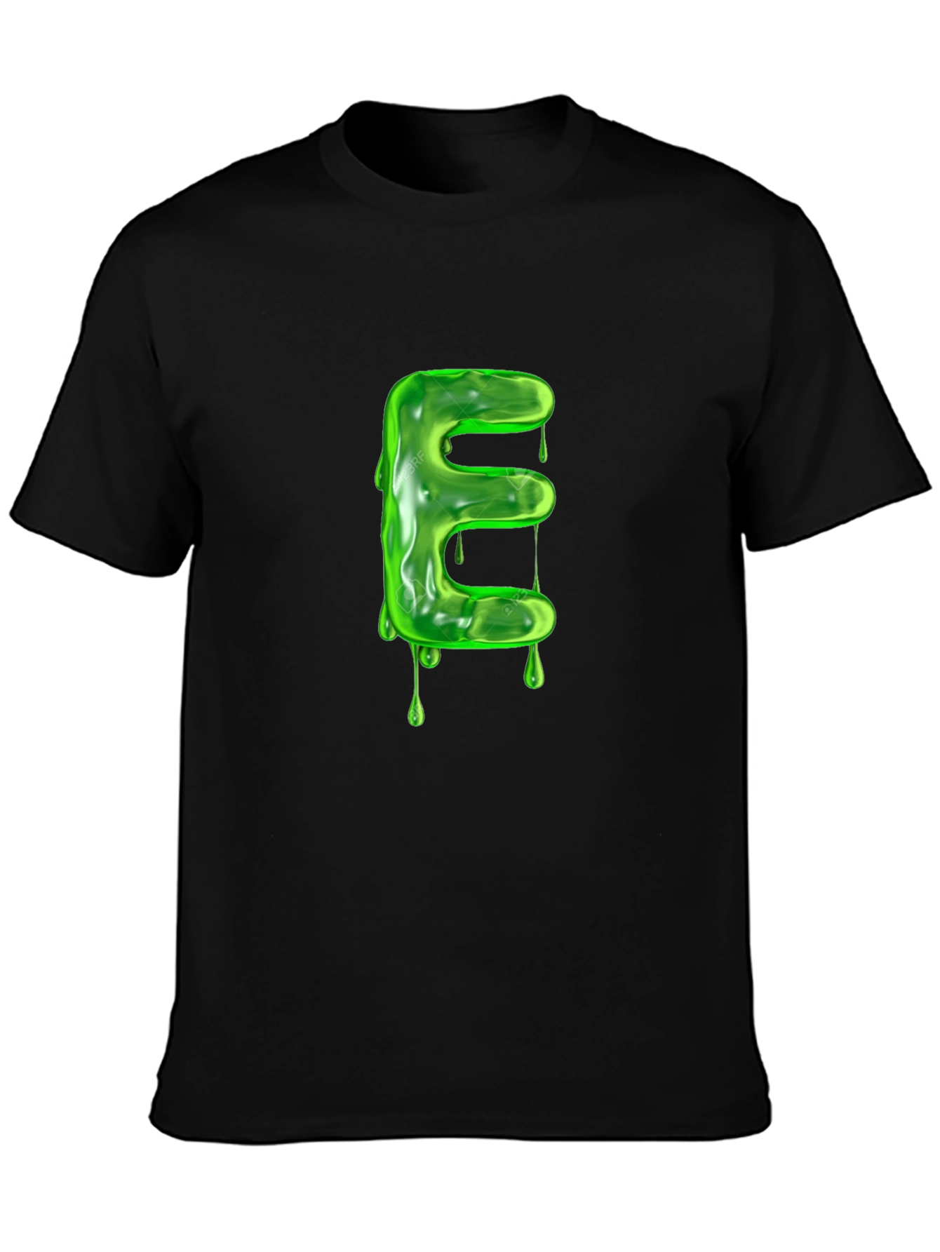 Slime Letter E Graphic Tee - Unique Design