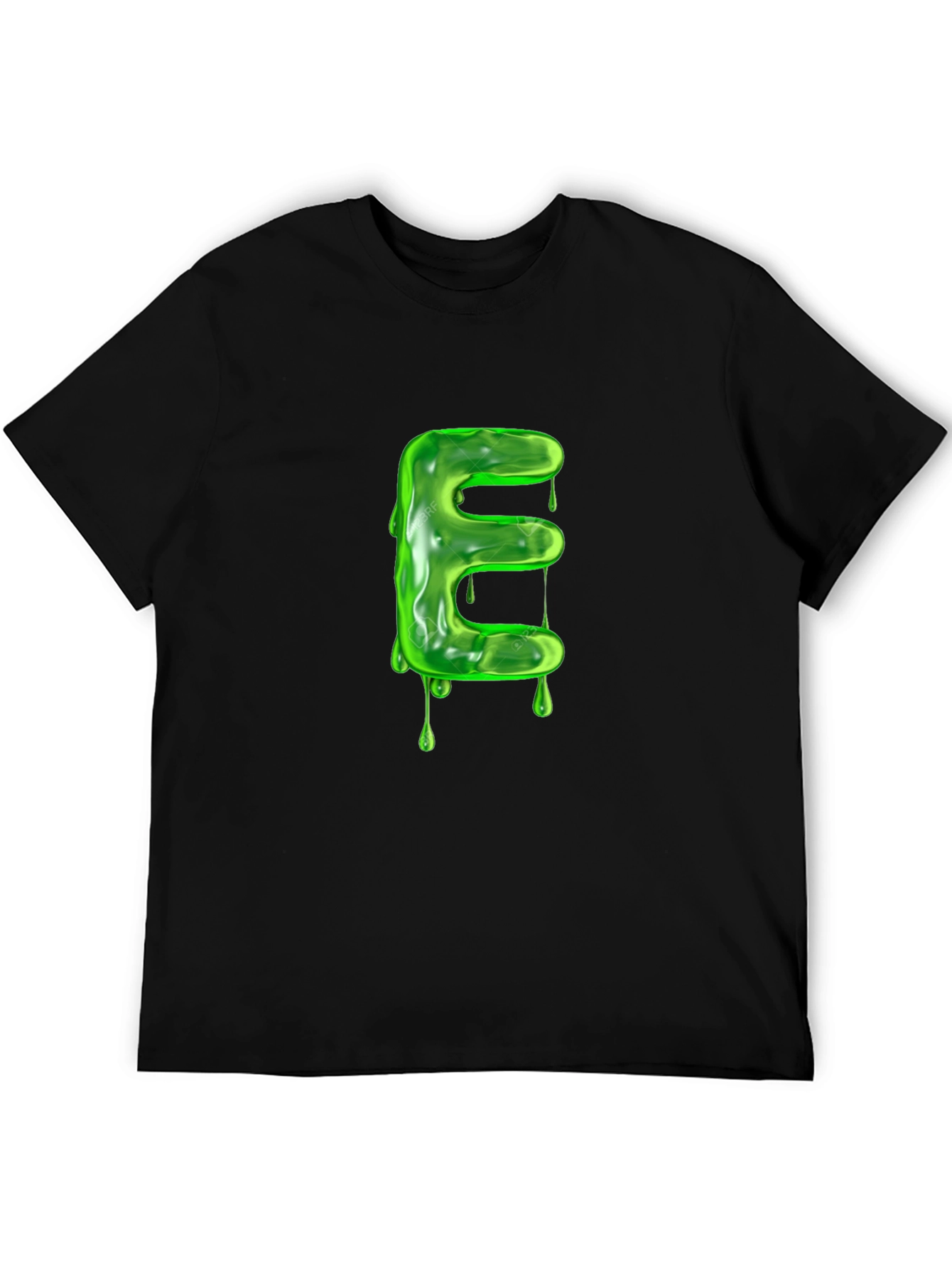Slime Letter E Graphic Tee - Unique Design