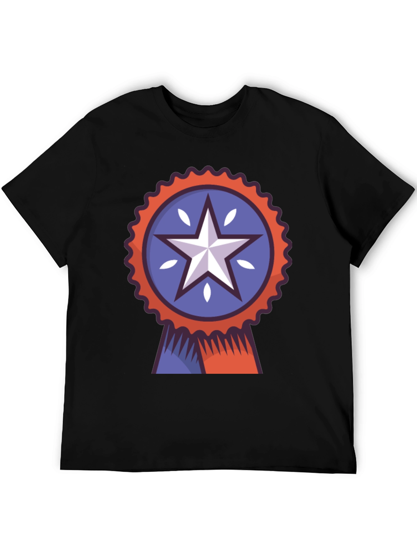 Patriotic Star Ribbon Graphic Tee