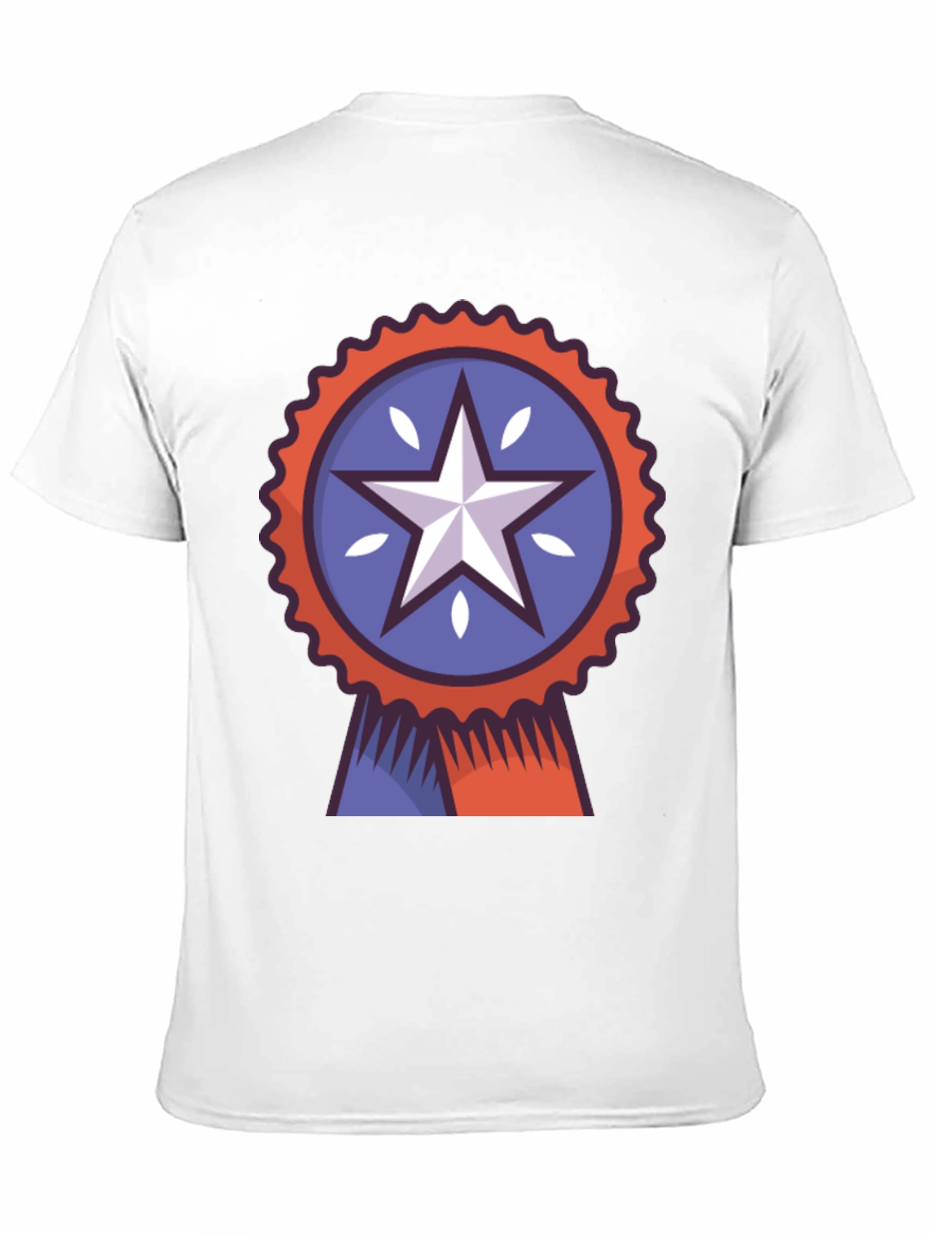 Patriotic Star Ribbon Graphic Tee