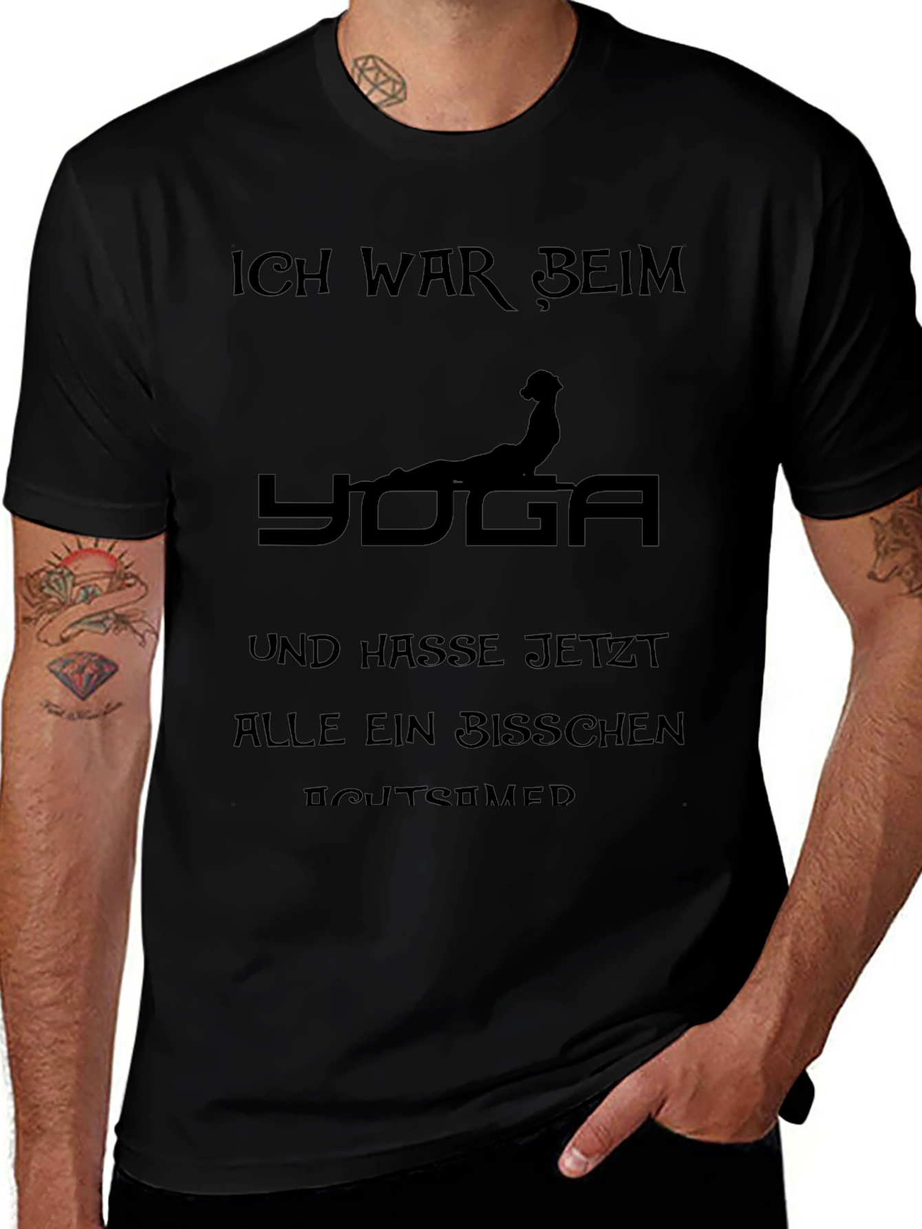 Funny Yoga Tee - Ich War Beim Yoga