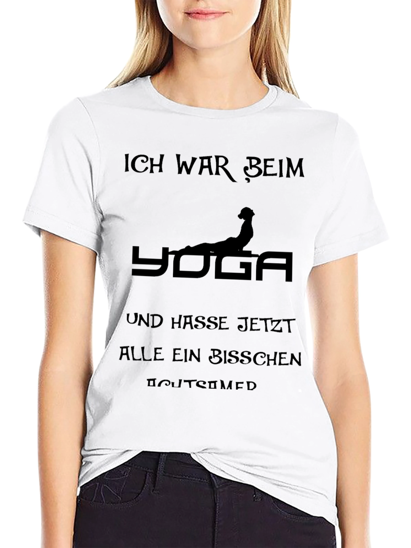 Funny Yoga Tee - Ich War Beim Yoga