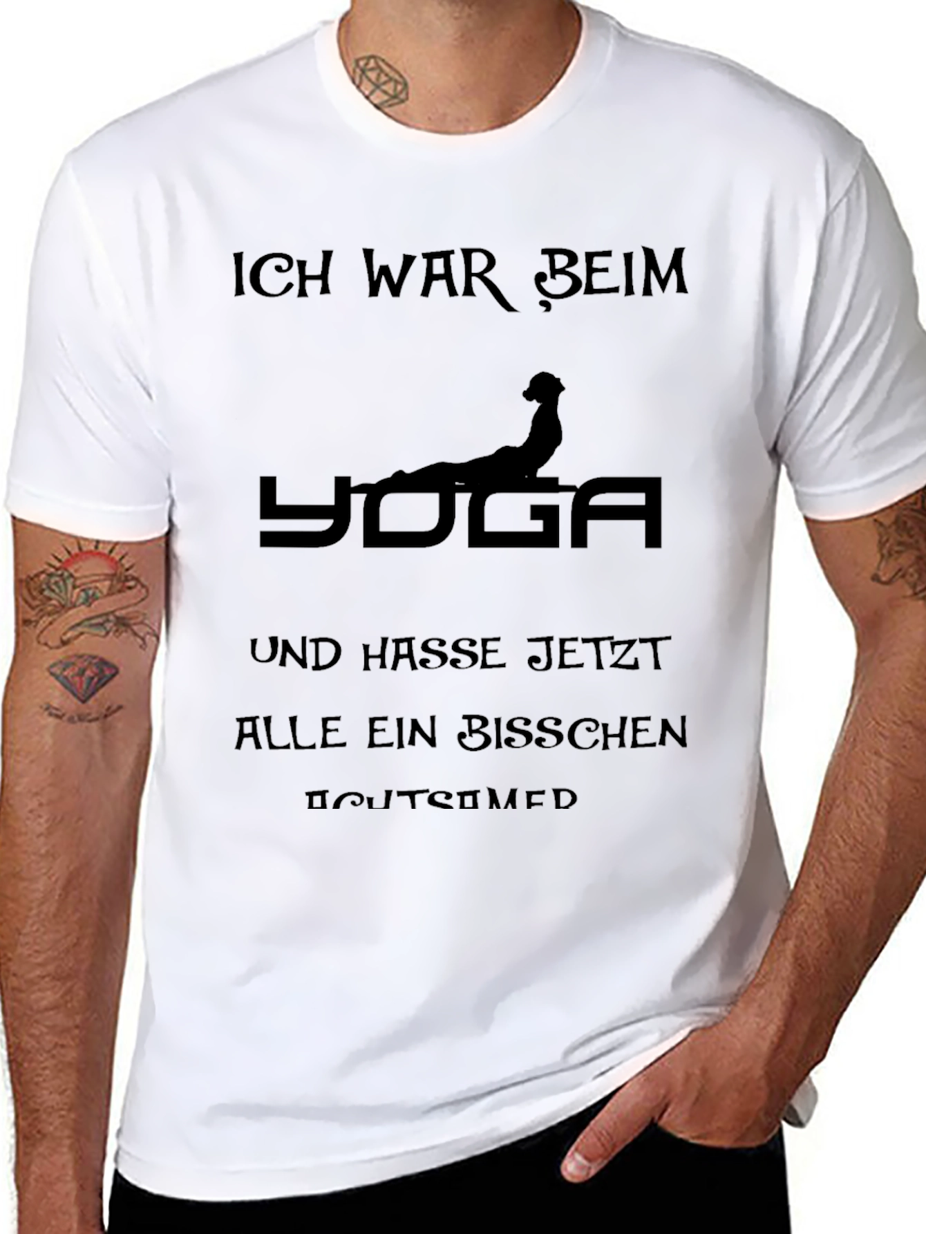 Funny Yoga Tee - Ich War Beim Yoga
