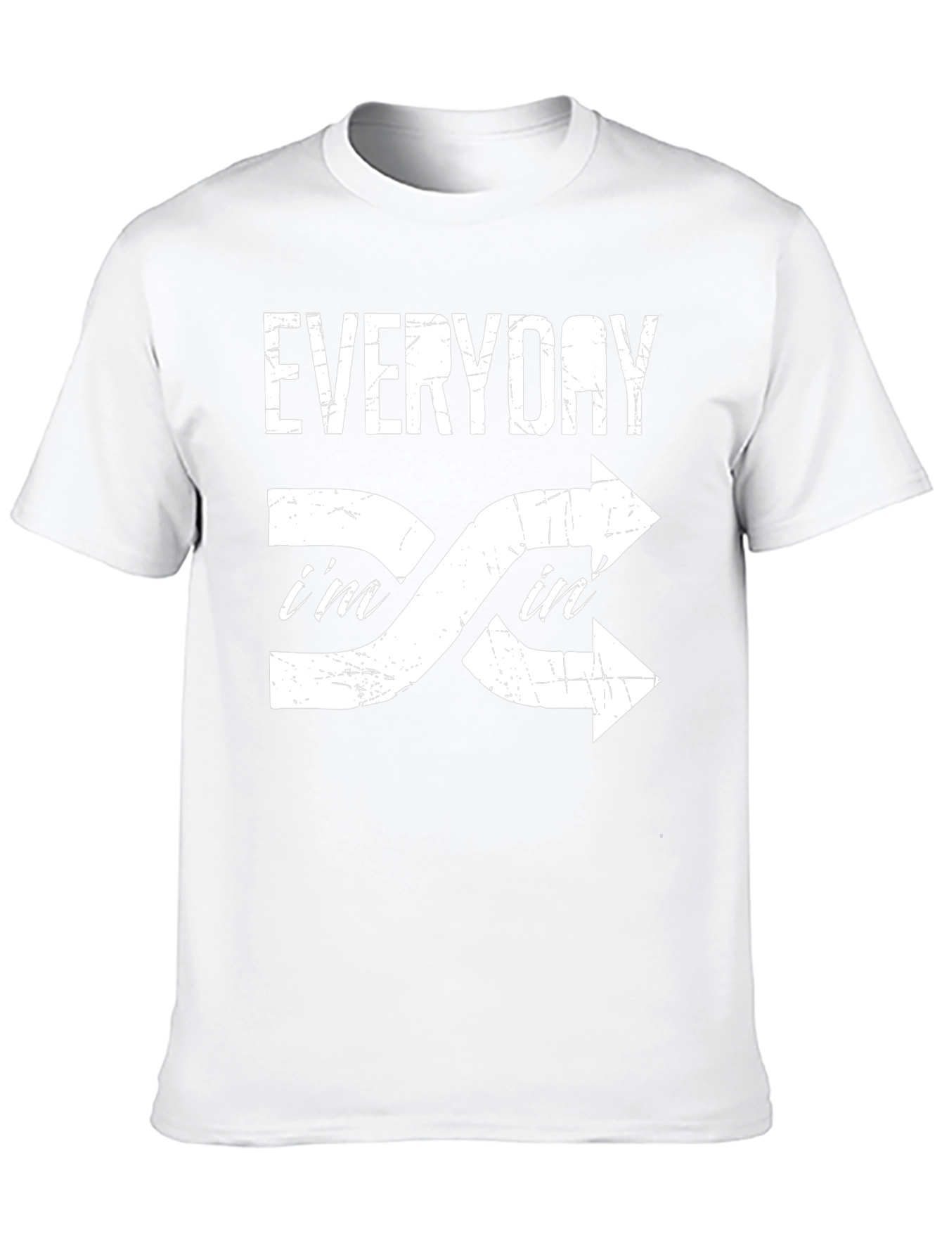 Everyday Im In T-Shirt Black Cotton Tee