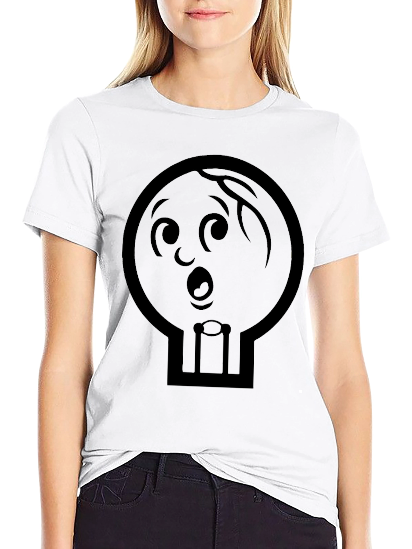 Whimsical Cartoon Character Graphic T-Shirt