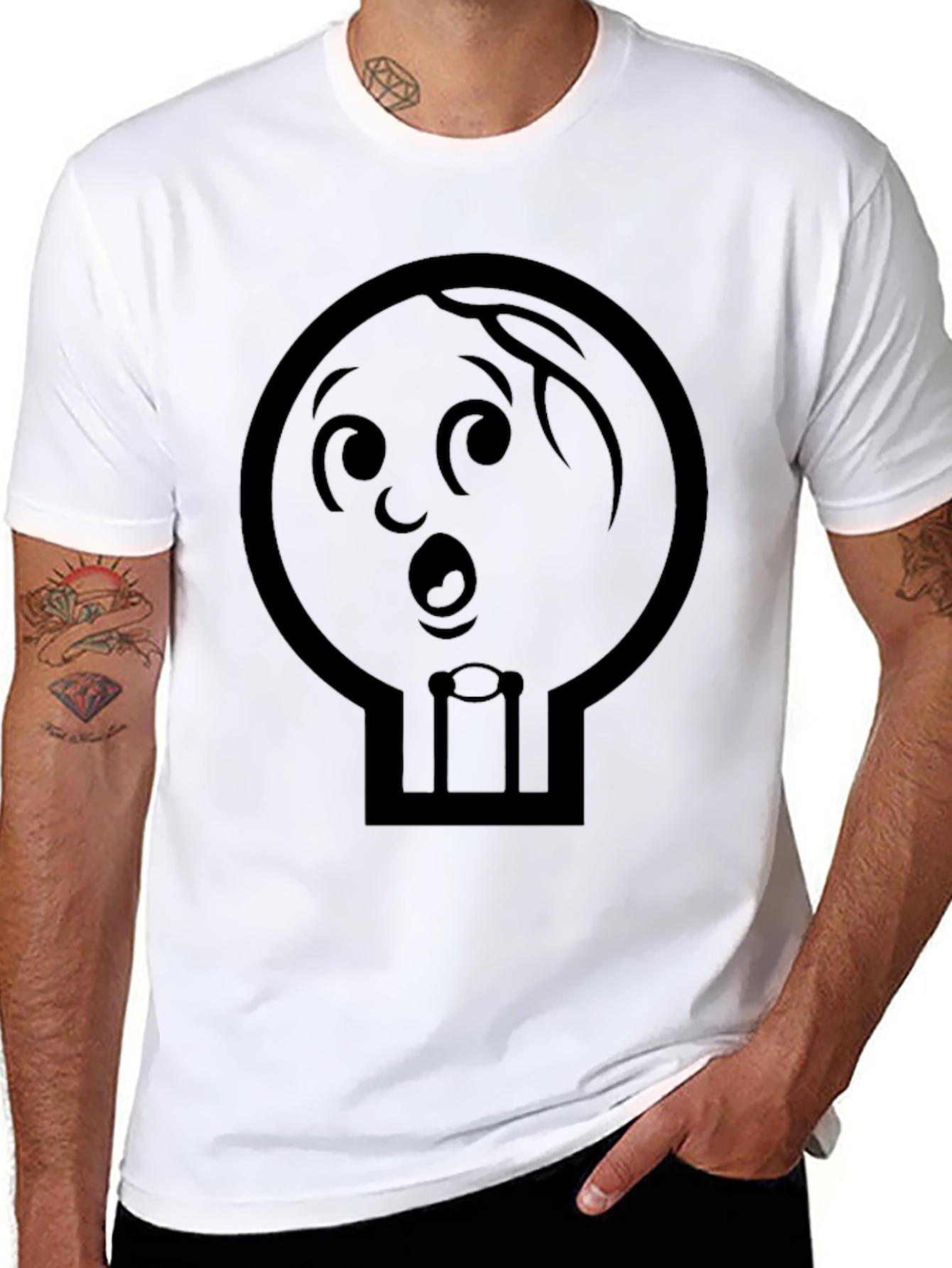 Whimsical Cartoon Character Graphic T-Shirt