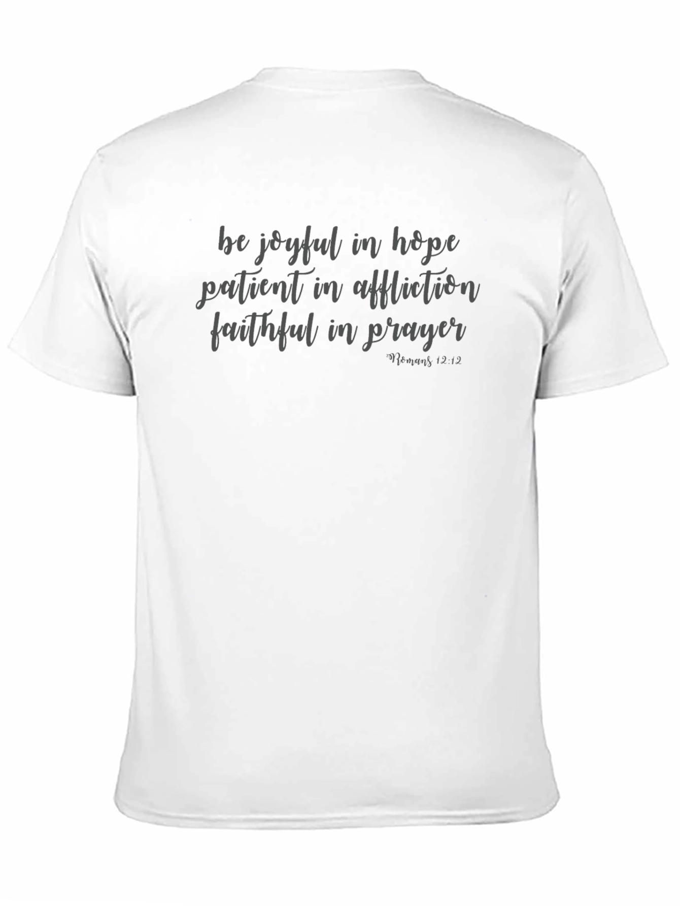 Faith Hope Prayer Black Graphic T-Shirt