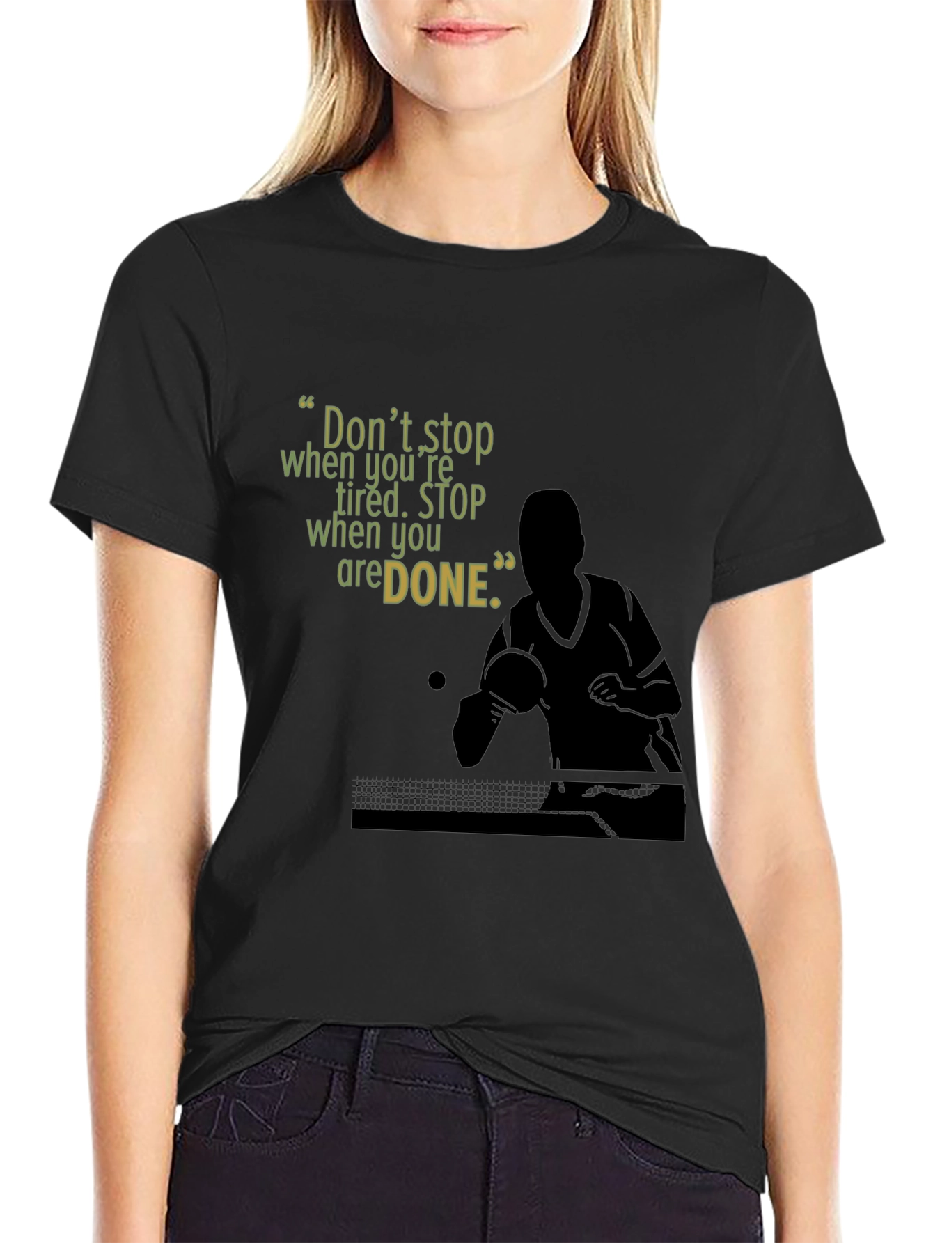Motivational Table Tennis T-Shirt