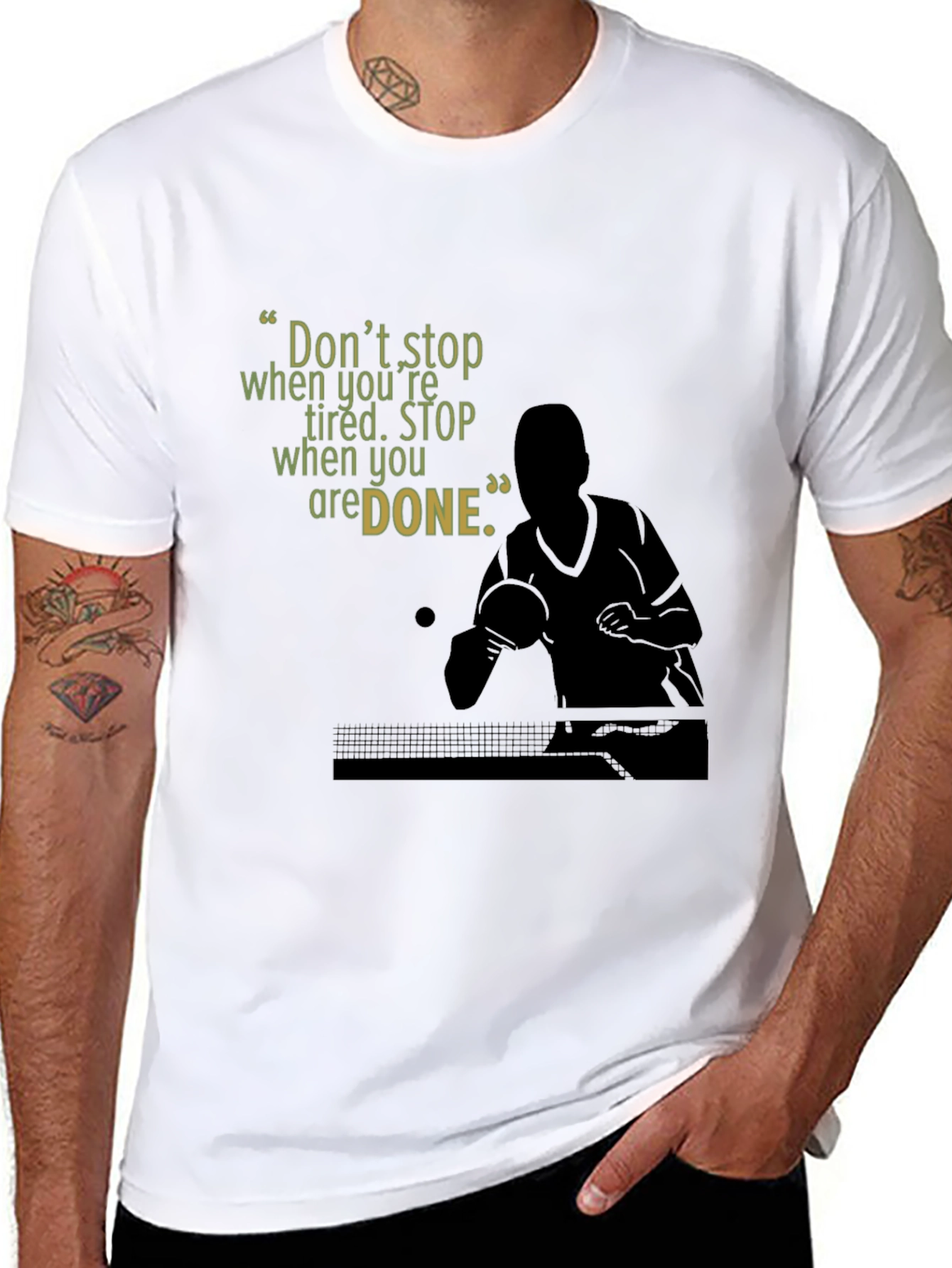 Motivational Table Tennis T-Shirt