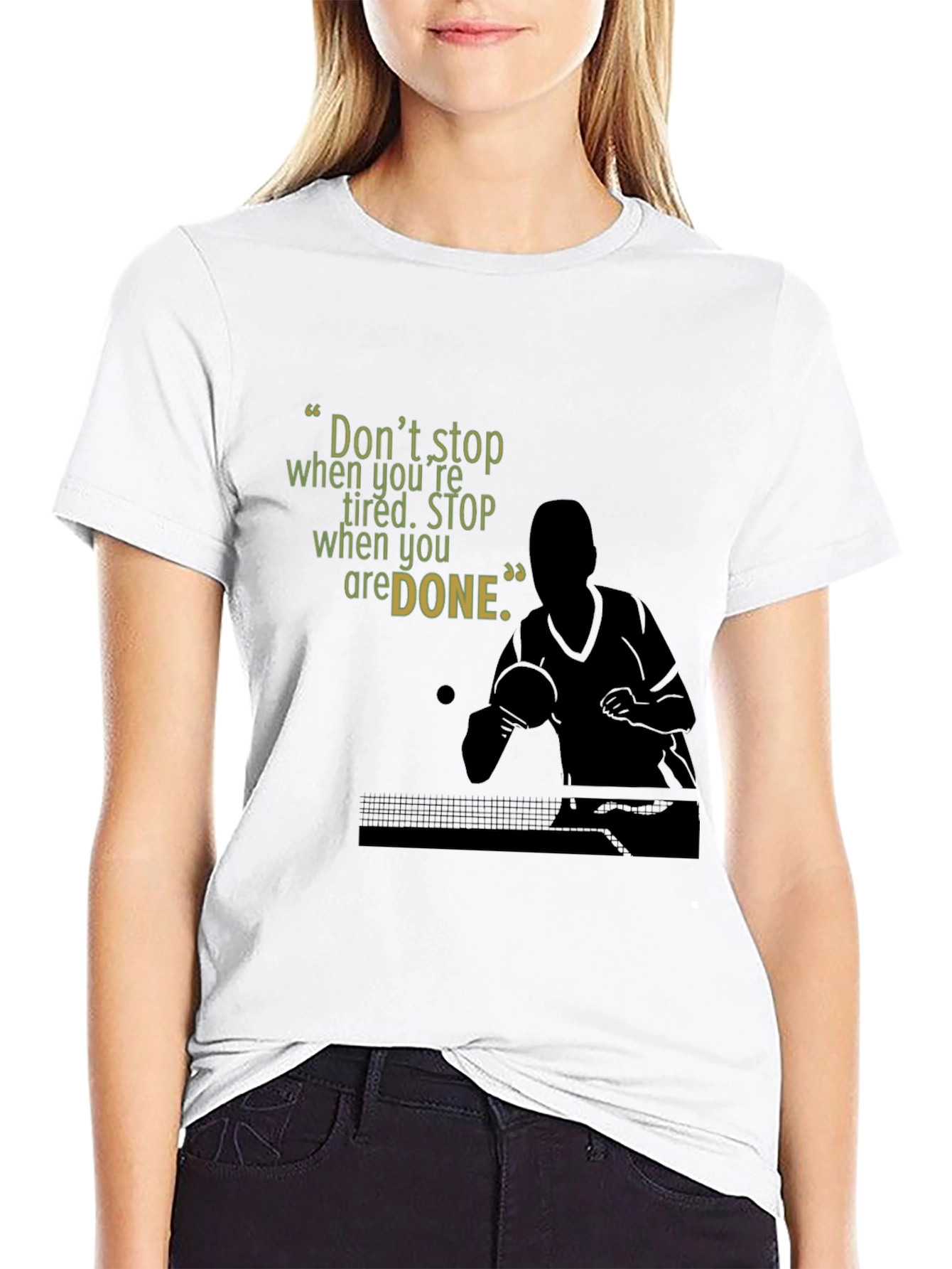 Motivational Table Tennis T-Shirt
